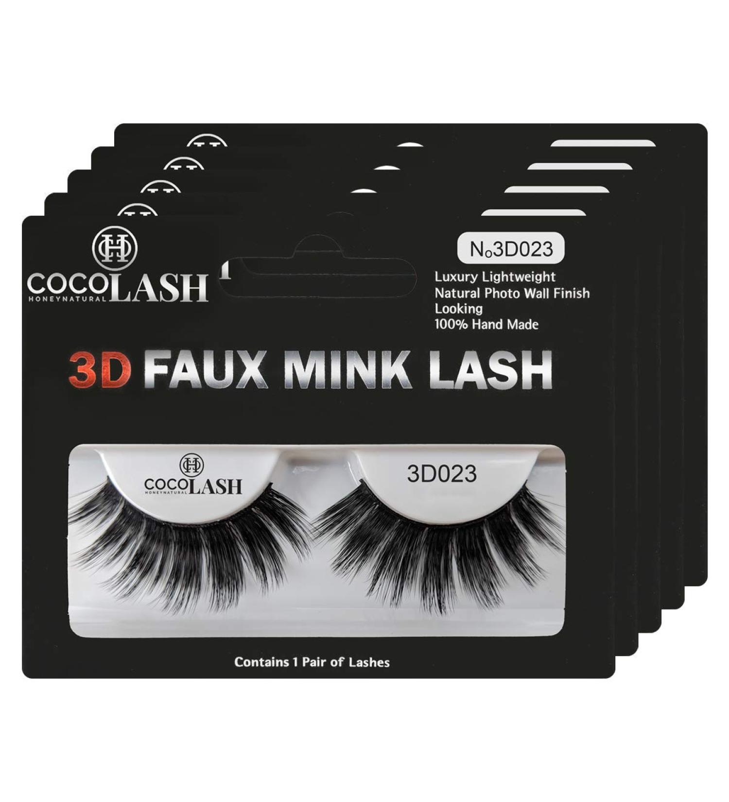 Cocohoney 3D Faux Mink Eyelashes - 5 Pairs for Party Looks | 100% Handmade Cruelty-Free Reusable Ultralight & Durable - Buy Online on GoSupps.com