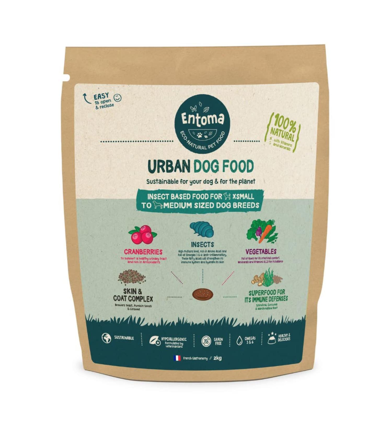 Natural Croquettes for Small Dogs Based on Insect Protein 2kg