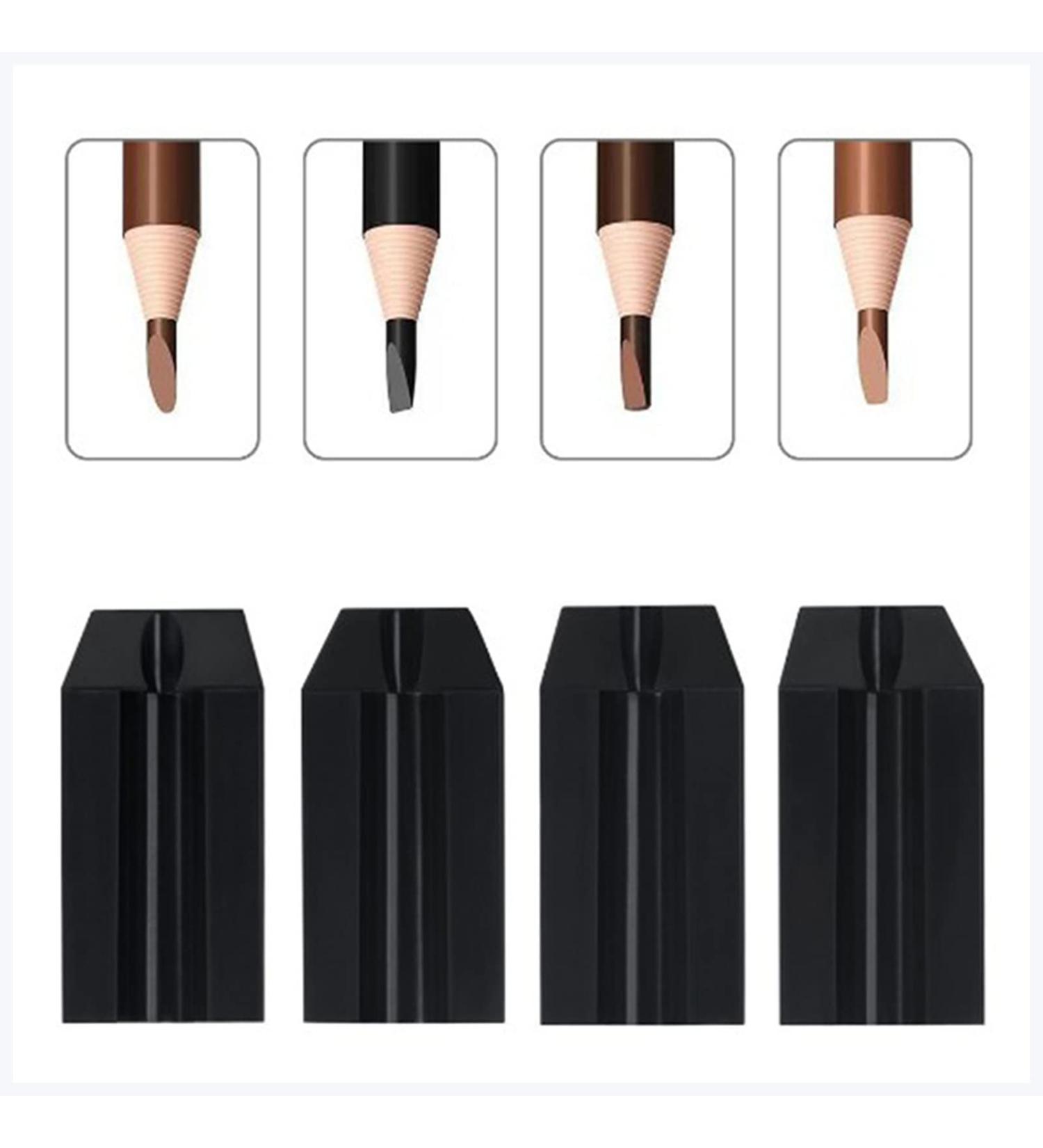 IYRYSOTT Eyeliner 4 Types Slot Eyebrow Pencil Sharpener Eyebrow Pencil Sharpening Tool for Eyebrows Makeup Pen Black Felt Eyeliner - Buy Online on GoSupps.com