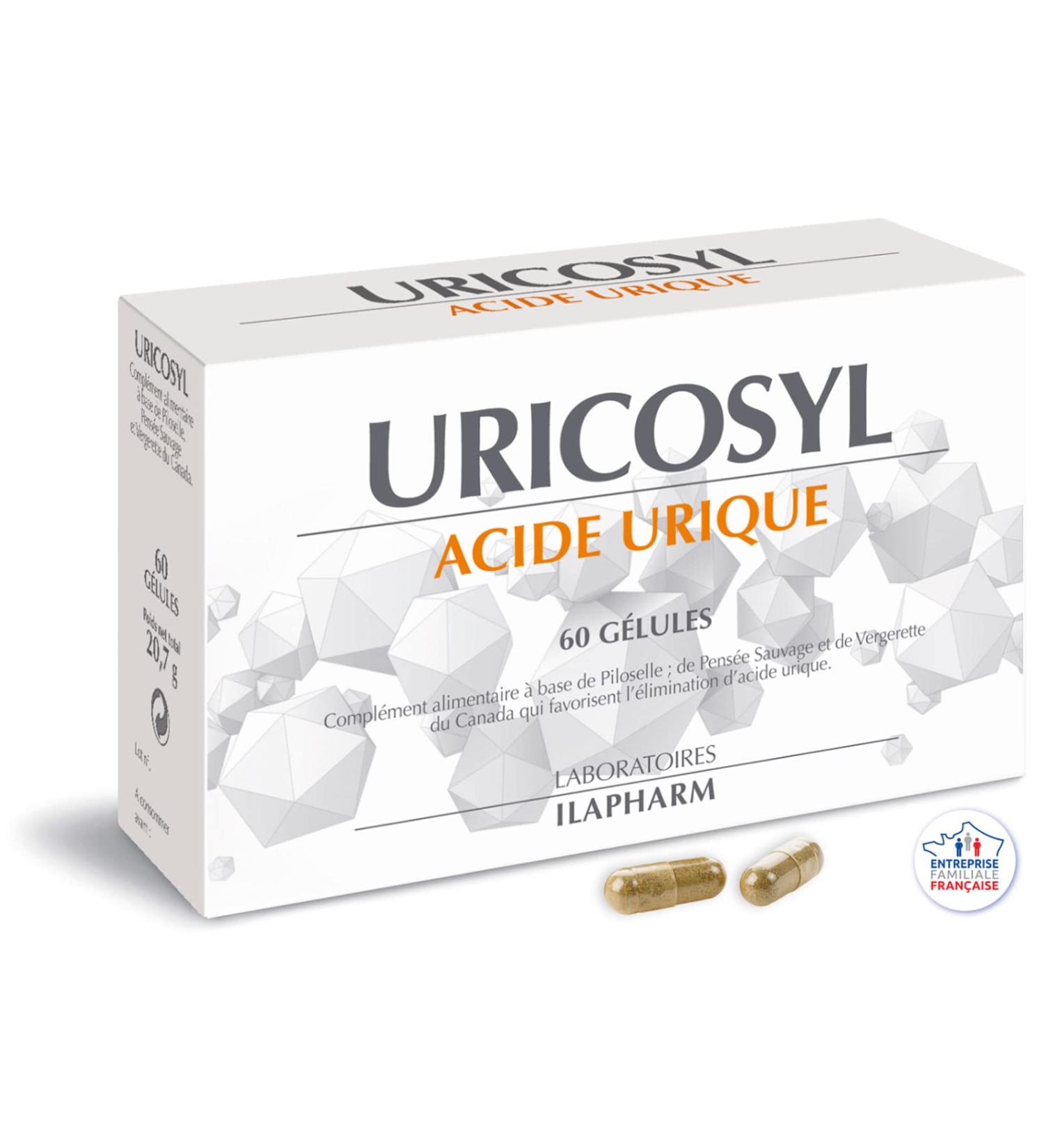 Ilapharm Laboratories - URICOSYL - Eliminate uric acid - Box of 60 capsules - Buy Online on GoSupps.com
