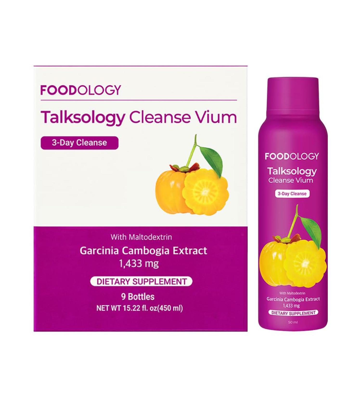 Buy FOODOLOGY Talksology Cleanse Vium - 3 Day Garcinia Cambogia Shots with Vitamins | International Shipping Available - Buy Online on GoSupps.com