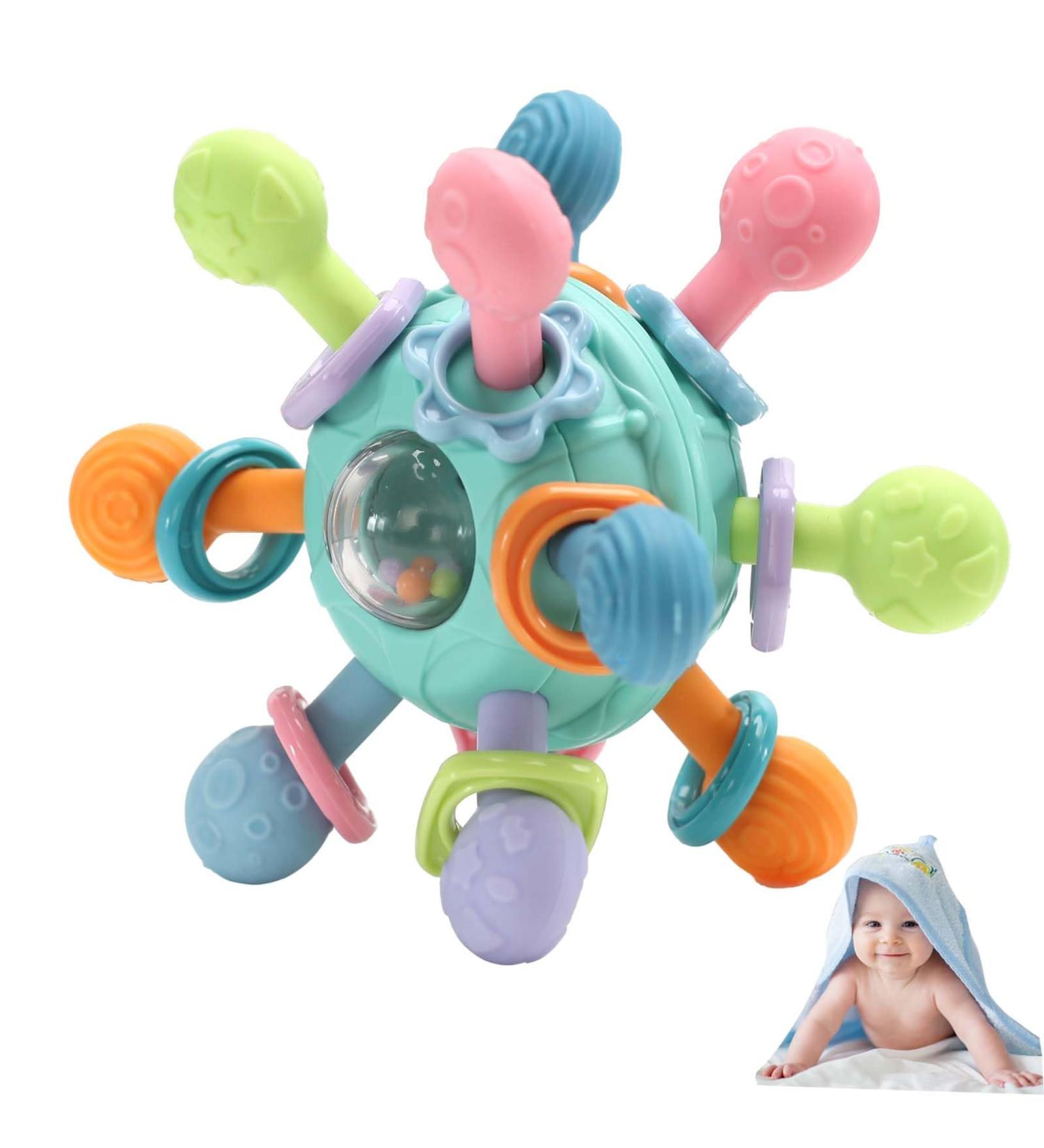 Buy Raripida BPA-Free Silicone Baby Biting Toys | Tooth Teether Ball for 0-12 Months - Perfect Gift - Buy Online on GoSupps.com