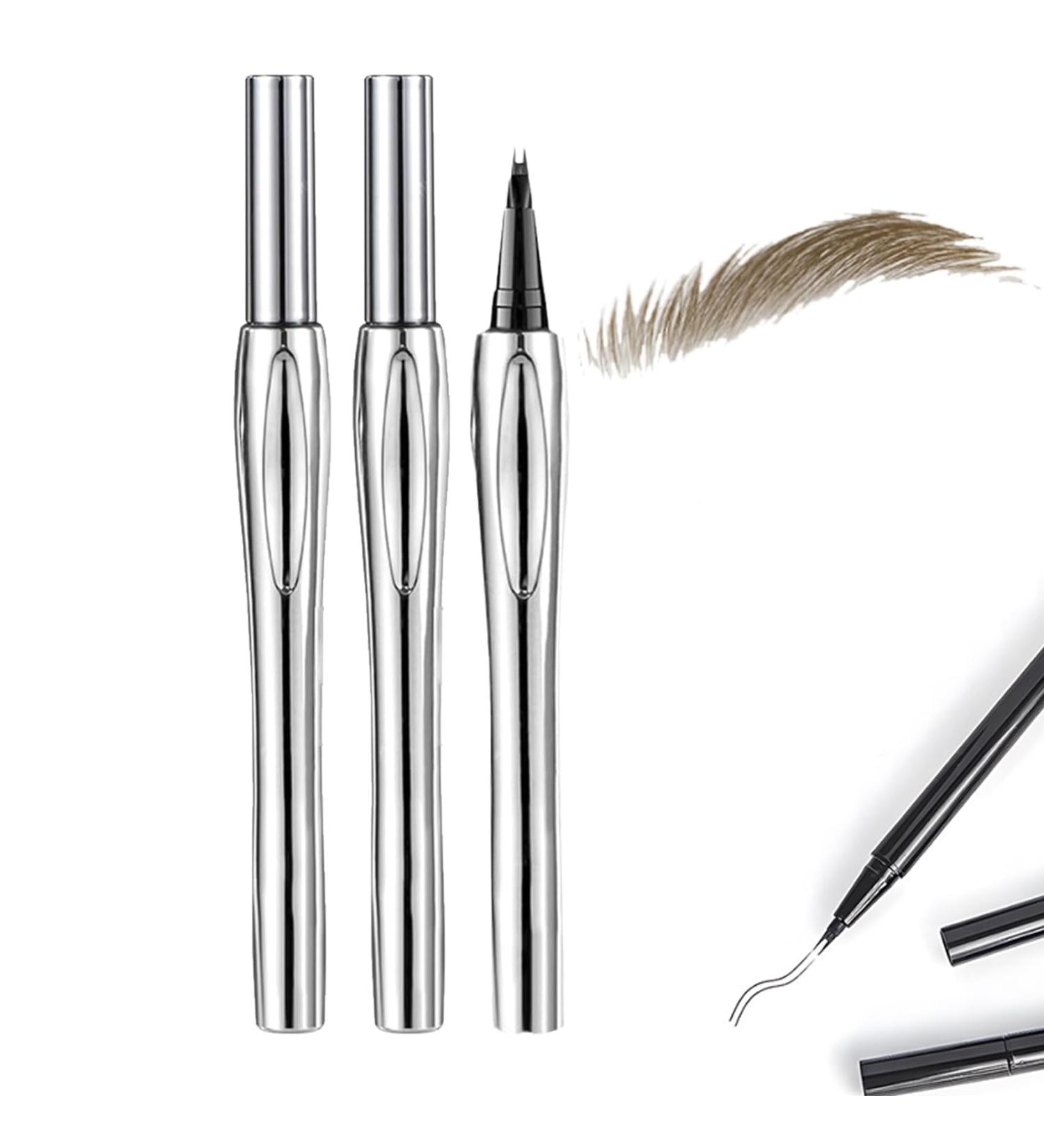 Cooklesa Eyebrow Two-Pronged Eyebrow Pencil Natural Waterproof Eyebrow Pen With Microfine Tip 2024 Upgraded Natural Brows Eyebrow Pen 3D Waterproof Microblading Eyebrow Pen (Light Brown) - Buy Online on GoSupps.com