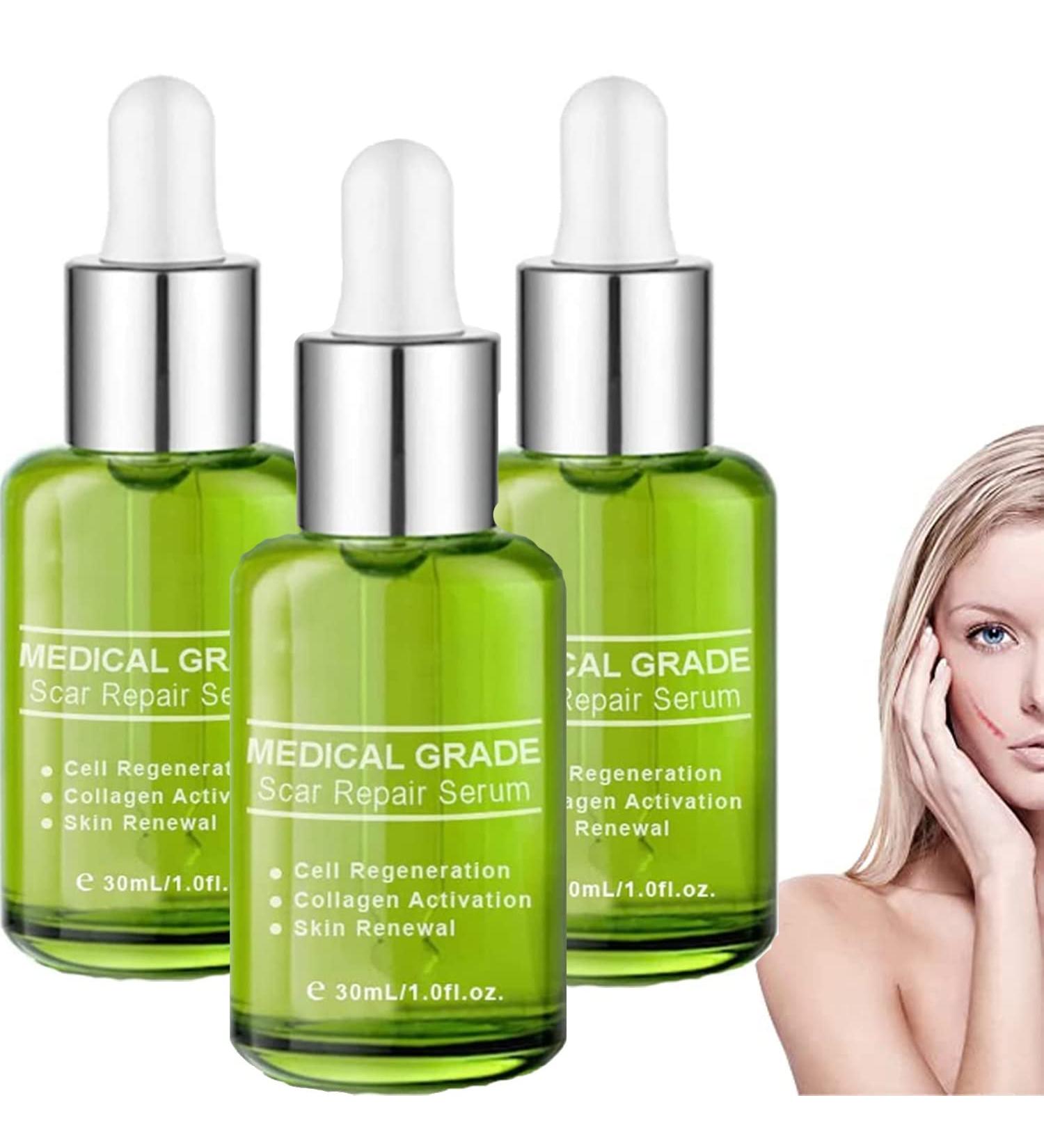 Medical Grade Scar Removal Set for All Types of Scars - Serum and Spray Combo (3pc) - Buy Online on GoSupps.com