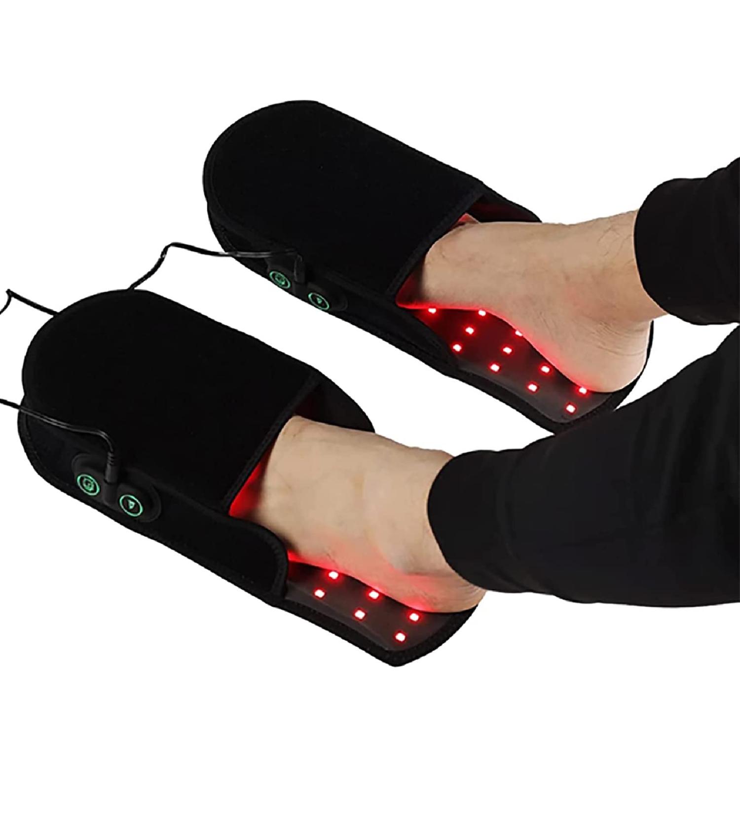 LXT PANDA 1 Pair Red Light Therapy Slipper LED Infrared Light Therapy Device with 850nm 660nm for Foot Pain Relief Foot Nerve Feet - Buy Online on GoSupps.com