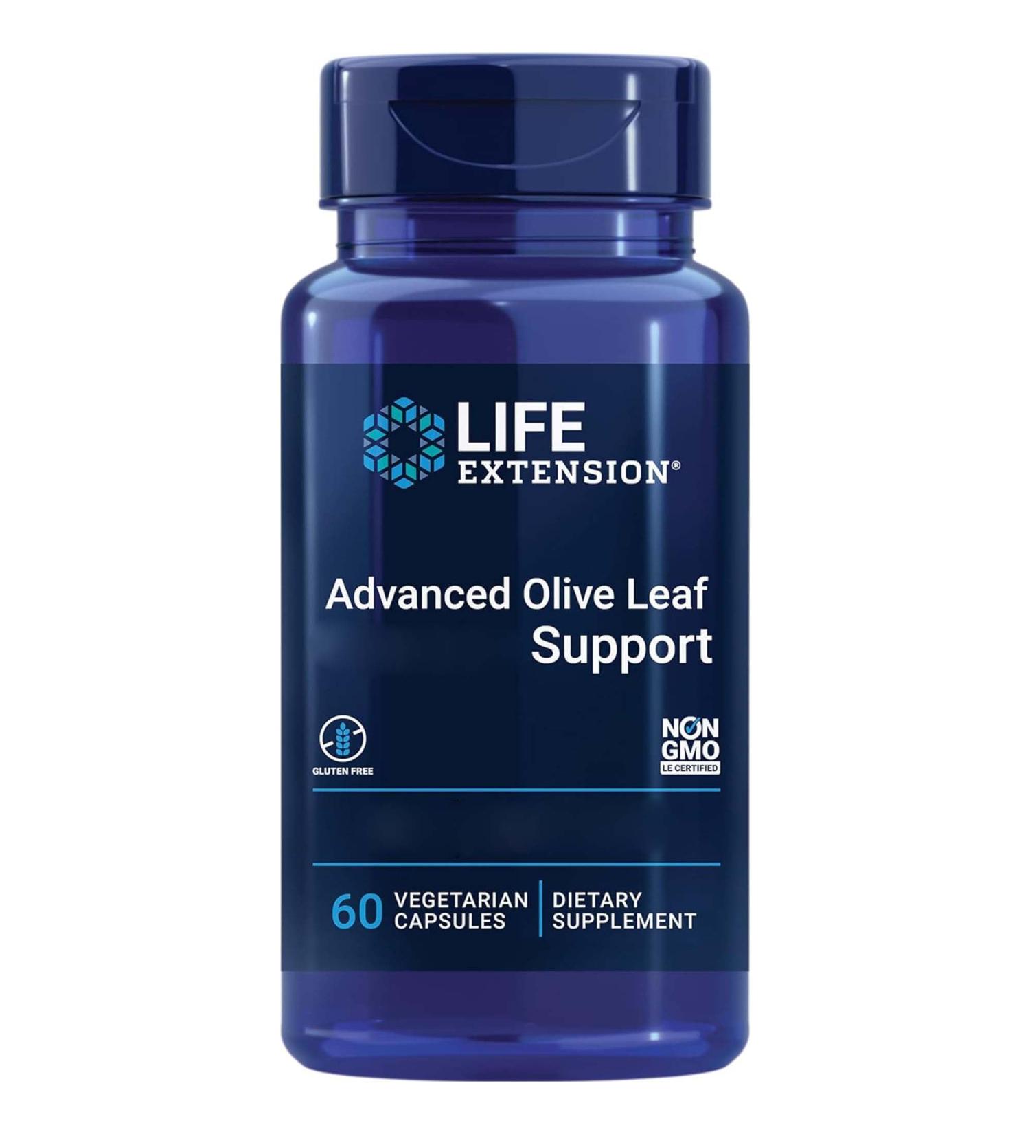 Buy Life Extension Advanced Olive Leaf Vascular Support | High-Dose Olive Leaf & Celery Extract 60 Vegan Capsules - Gluten-Free & Non-GMO - Buy Online on GoSupps.com