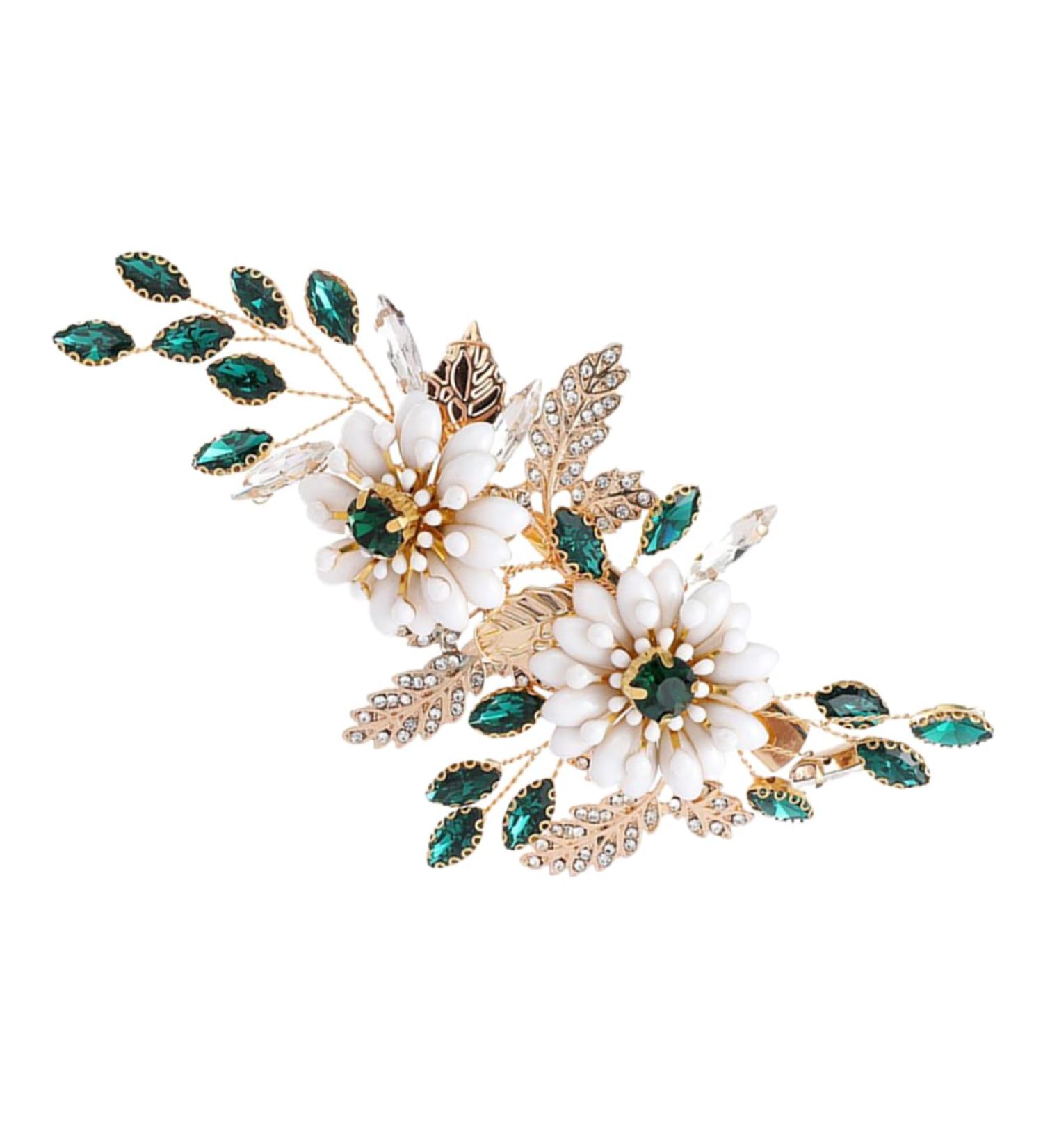 Women Hairpins Girls Hair Clips Bride Hair Clips Hair Clips for Women Hair Accessories for Women Bridal Hair Clips Women Hair Accessories Handmade Flowers The Flowers Miss Crystal - Buy Online on GoSupps.com