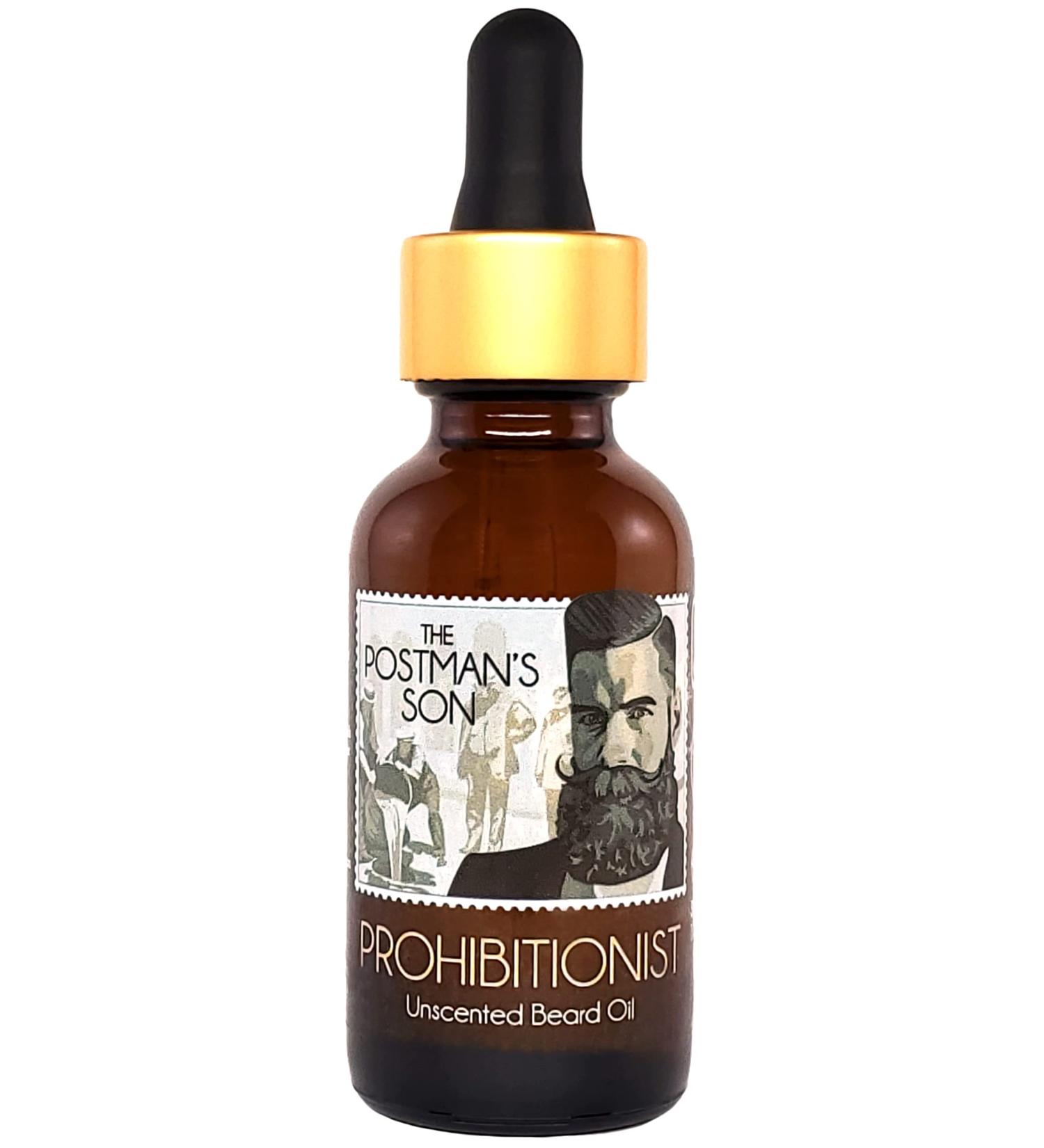 Buy The Postman's Son PROHIBITIONIST Unscented Beard Oil - 1 fl oz | Best Organic Beard Care for Men - International Shipping Available - Buy Online on GoSupps.com