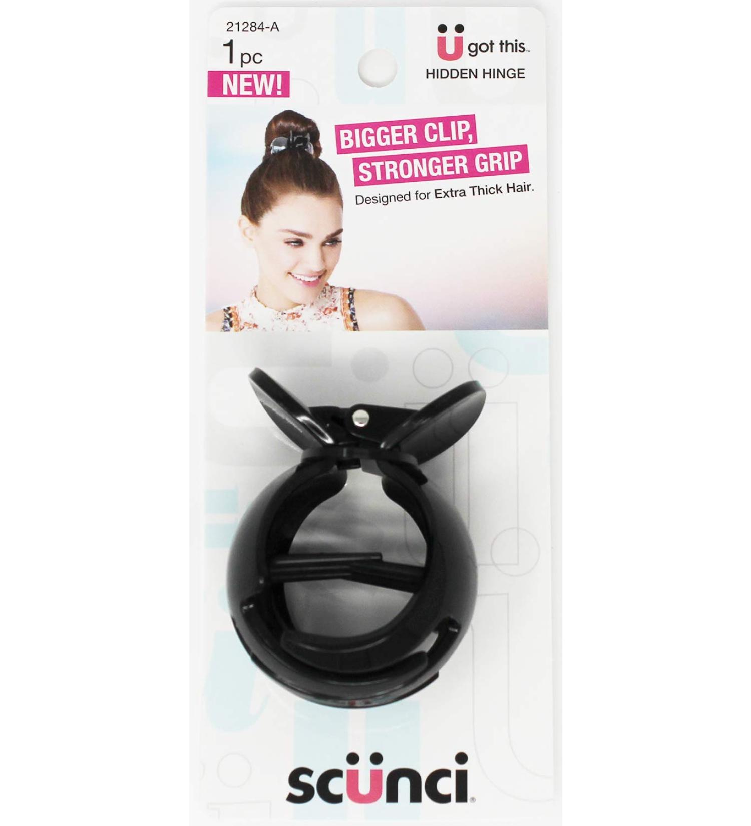 Scunci Hidden Hinge Jaw Clip for Thick Hair  unisex  1 PC