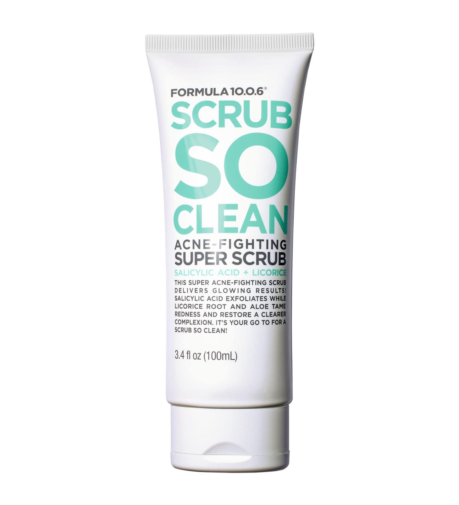 Formula 10.0.6 Scrub So Clean Acne-Fighting Super Scrub - 3.4 fl oz (100ml) - Buy Online on GoSupps.com
