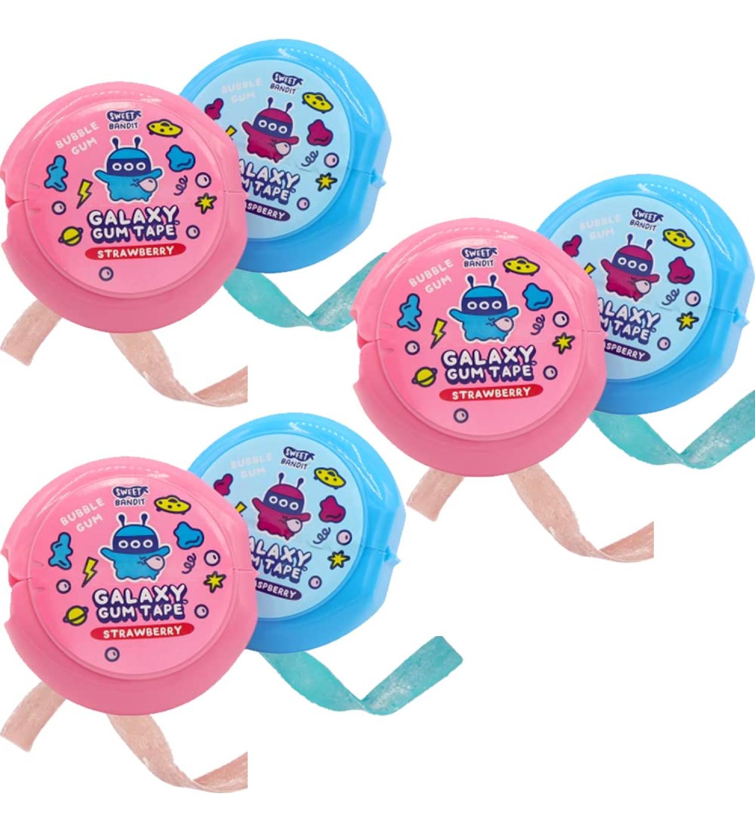 Galaxy Bubble Gum Tape 6 x 58g - Strawberry & Blue raspberry Bubble Gum Tape - Buy Online on GoSupps.com