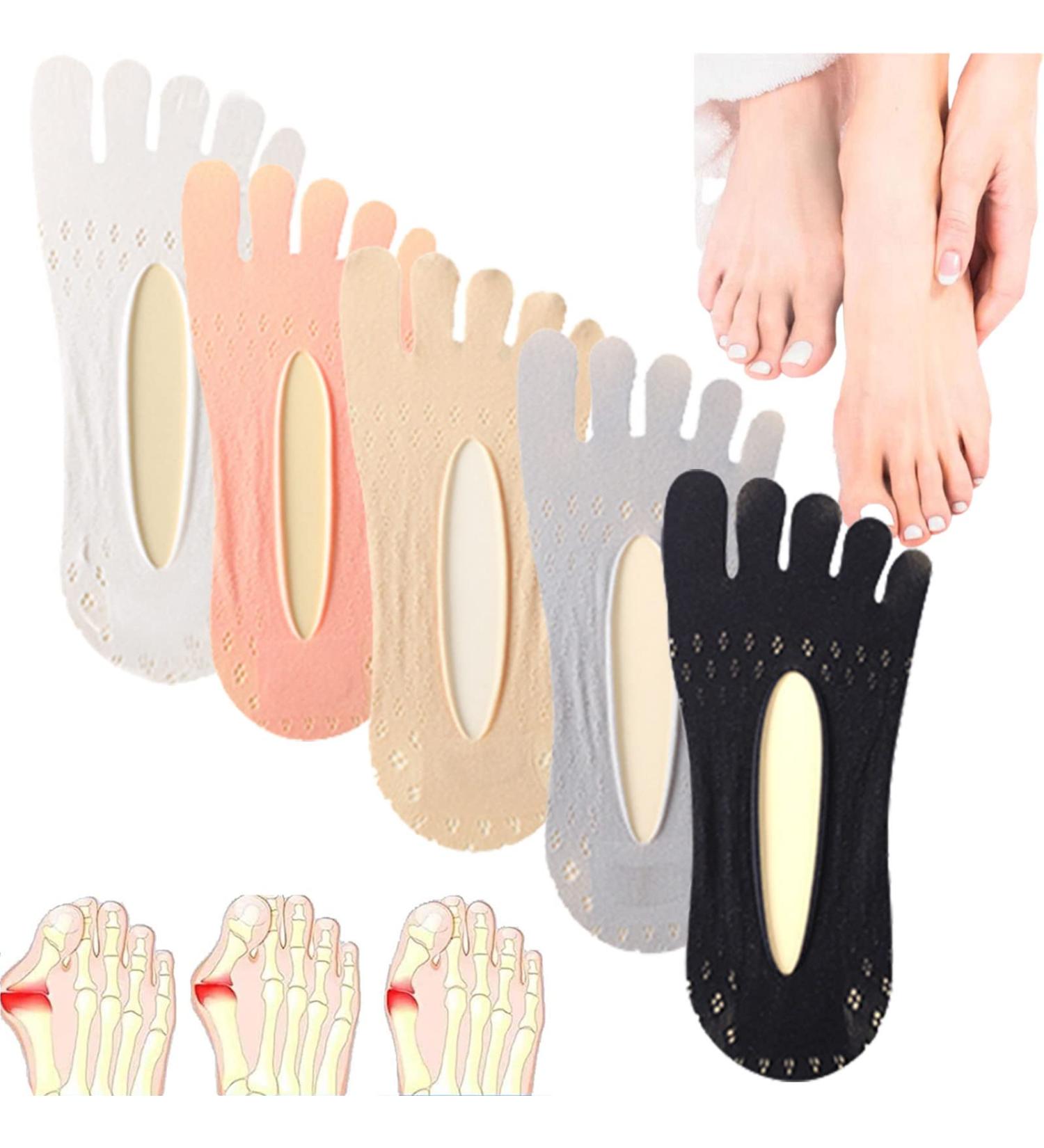 Orthoes Bunion Relief Socks - ERGOic Anti-Bunions Health Sock for Women and Men - Bunion Corrector Toe Socks (5 Color 5 Pairs) - Buy Online on GoSupps.com