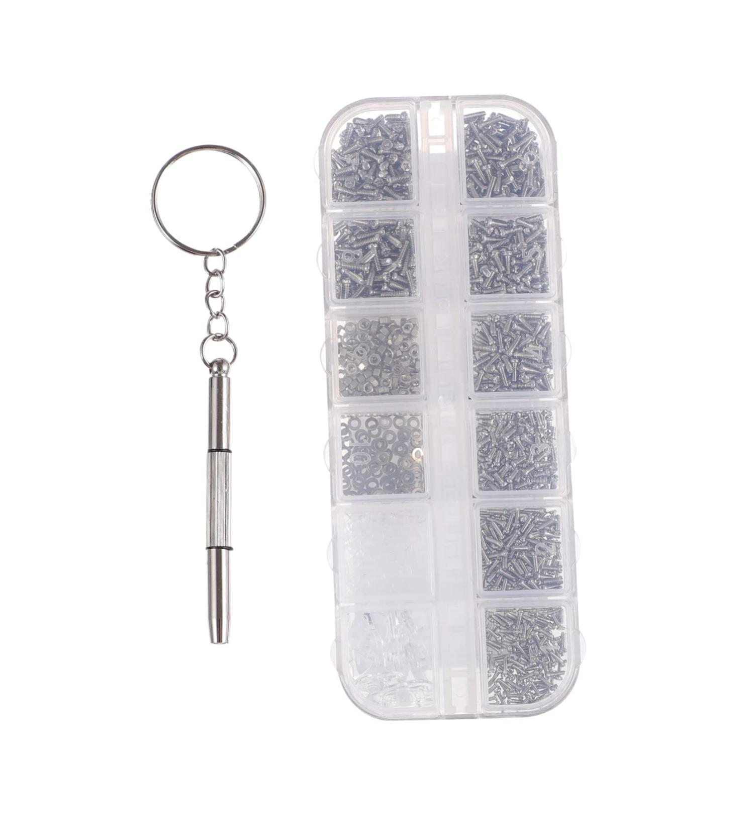 Buy Healeved Tiny Screw Set for Glasses | Mini Tools for Jewelry & Watch Repair | Stainless Steel Screws & Nuts - Buy Online on GoSupps.com