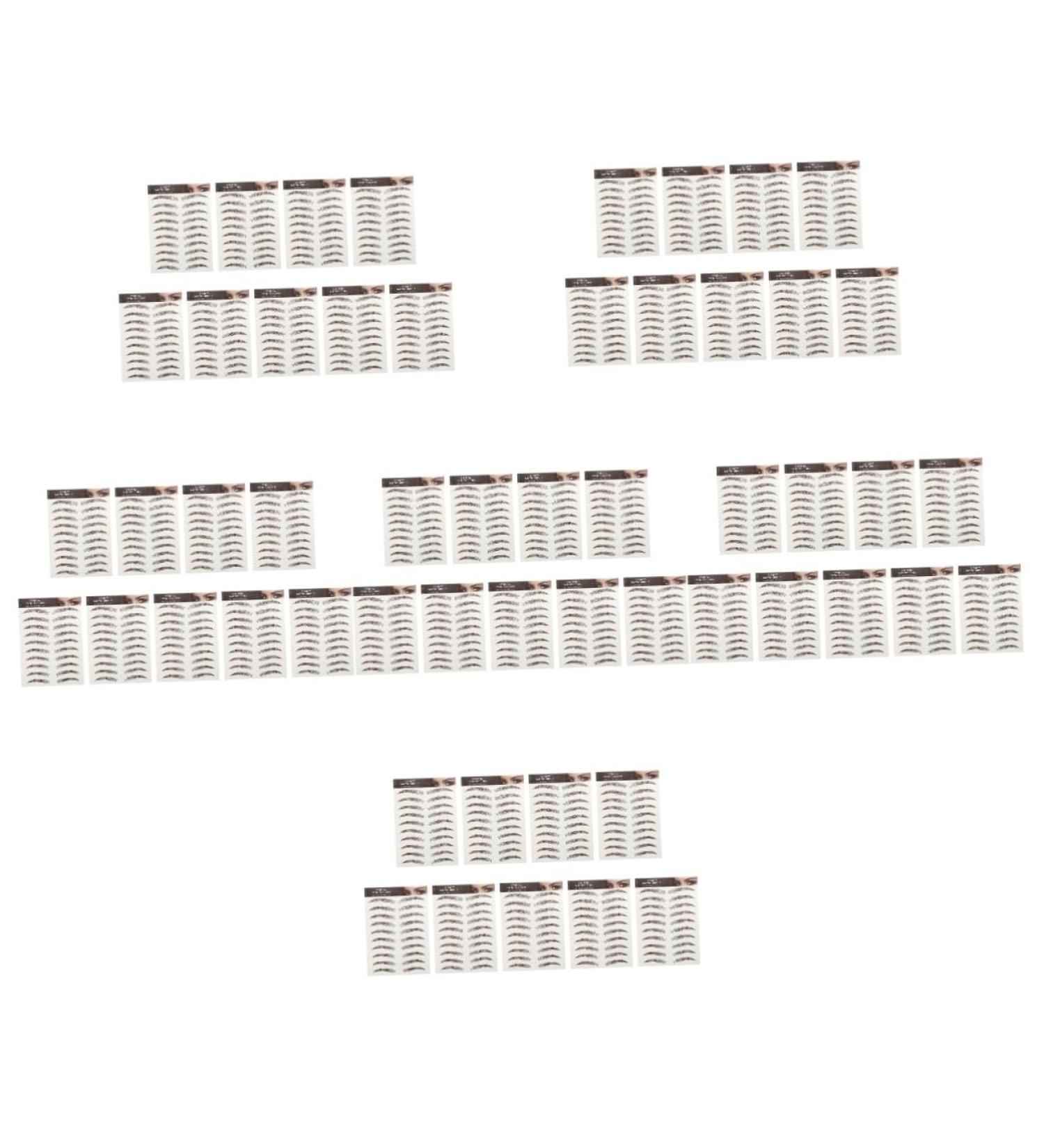 Beavorty 54 Sheets Waterproof Eyebrow Stickers Eyebrow Stencils Fake Eyebrow Stickers 3d Transfer Stickers - Buy Online on GoSupps.com
