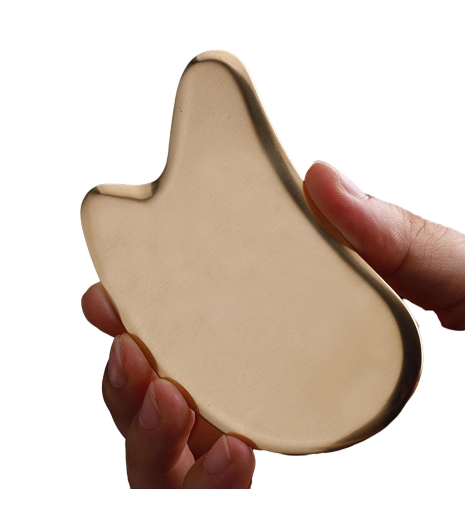 Premium Copper Brass Gua Sha Board | Body Massage Tool for Acupuncture & SPA | International Shipping - Buy Online on GoSupps.com