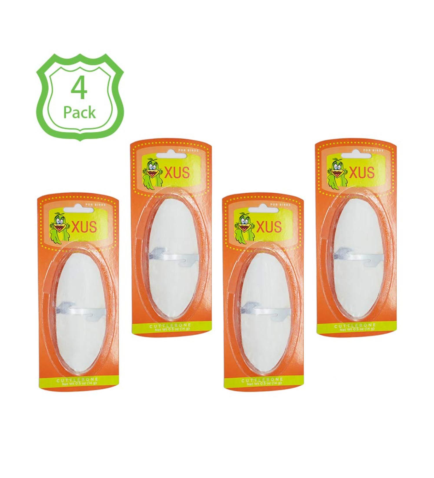 Jmxu 4pcs Cuttlebone with Metal Holder for Birds | Natural Bird Calcium 4.5-5.5 - Buy Online on GoSupps.com