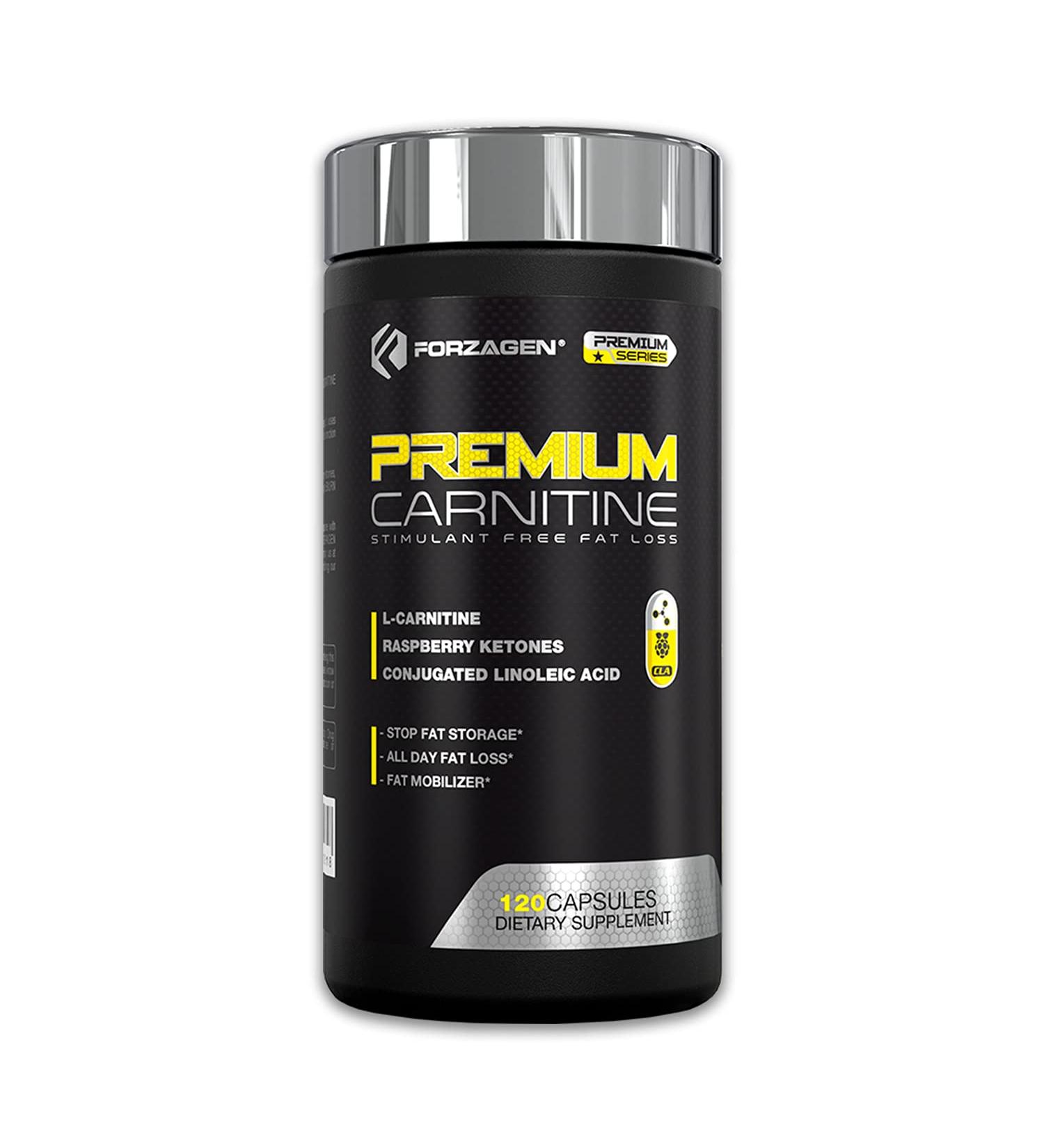 Forzagen L-Carnitine Capsules with CLA and Raspberry Ketones - 120 Capsules - Buy Online on GoSupps.com
