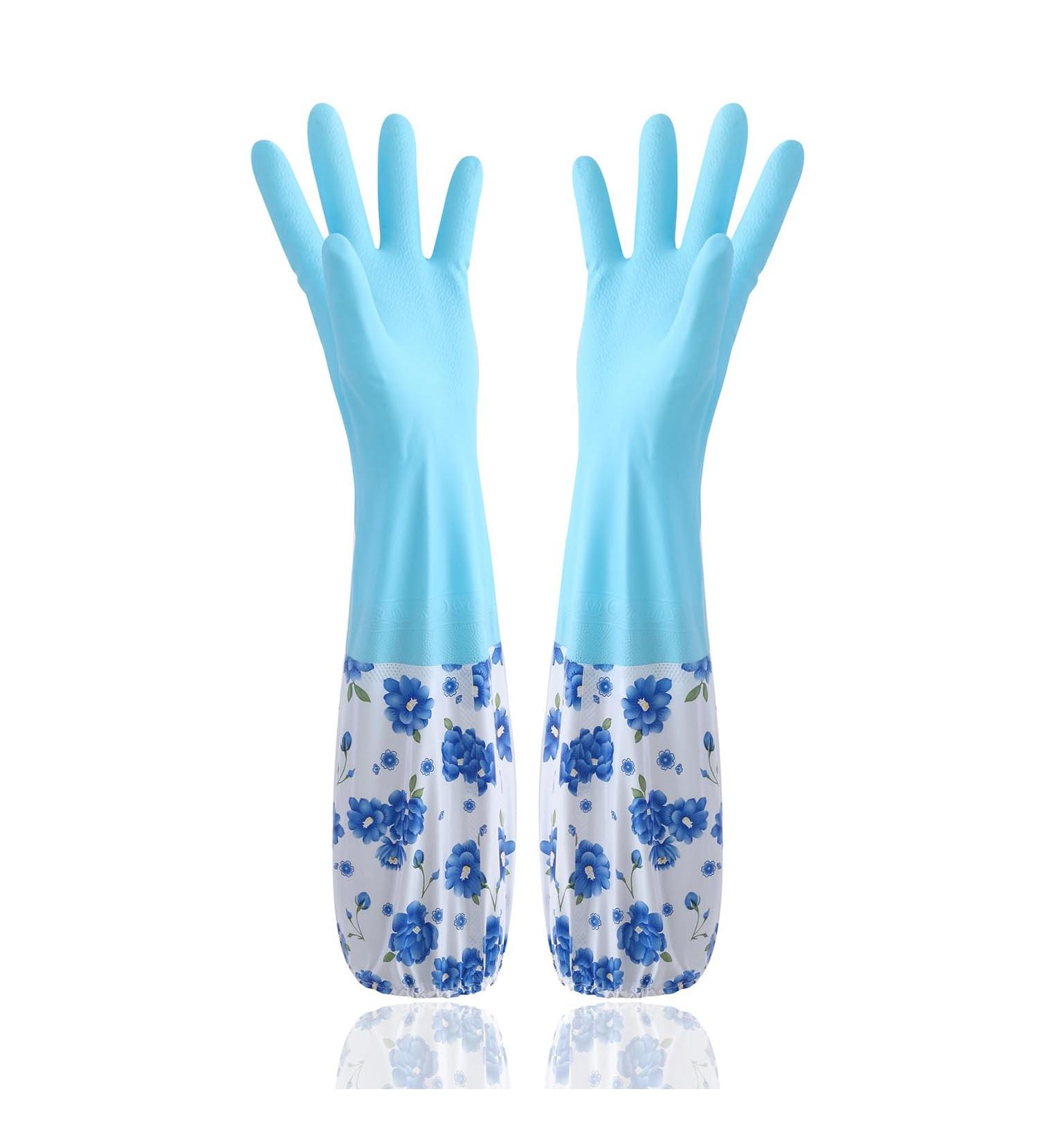 Eco-Friendly Reusable Aruicheng Household Gloves | Waterproof Cleaning & Dishwashing Gloves for Kitchen Bathroom & Laundry - Size L - Buy Online on GoSupps.com
