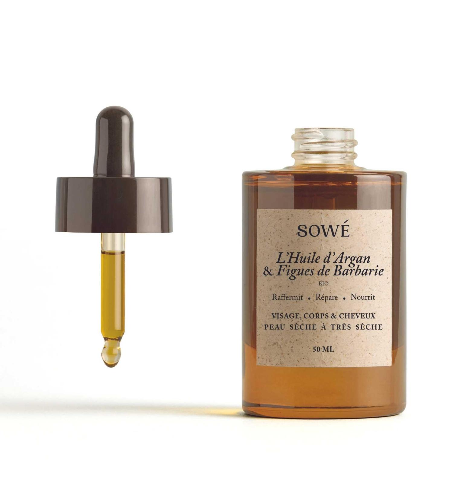 PURE ARGAN OIL AND BARBARIE FIG - ORGANIC VIRGIN AND COLD PRESSED - 50ML - Firming and Nourishing Oil - Face Body and Hair (Yellow) - Buy Online on GoSupps.com