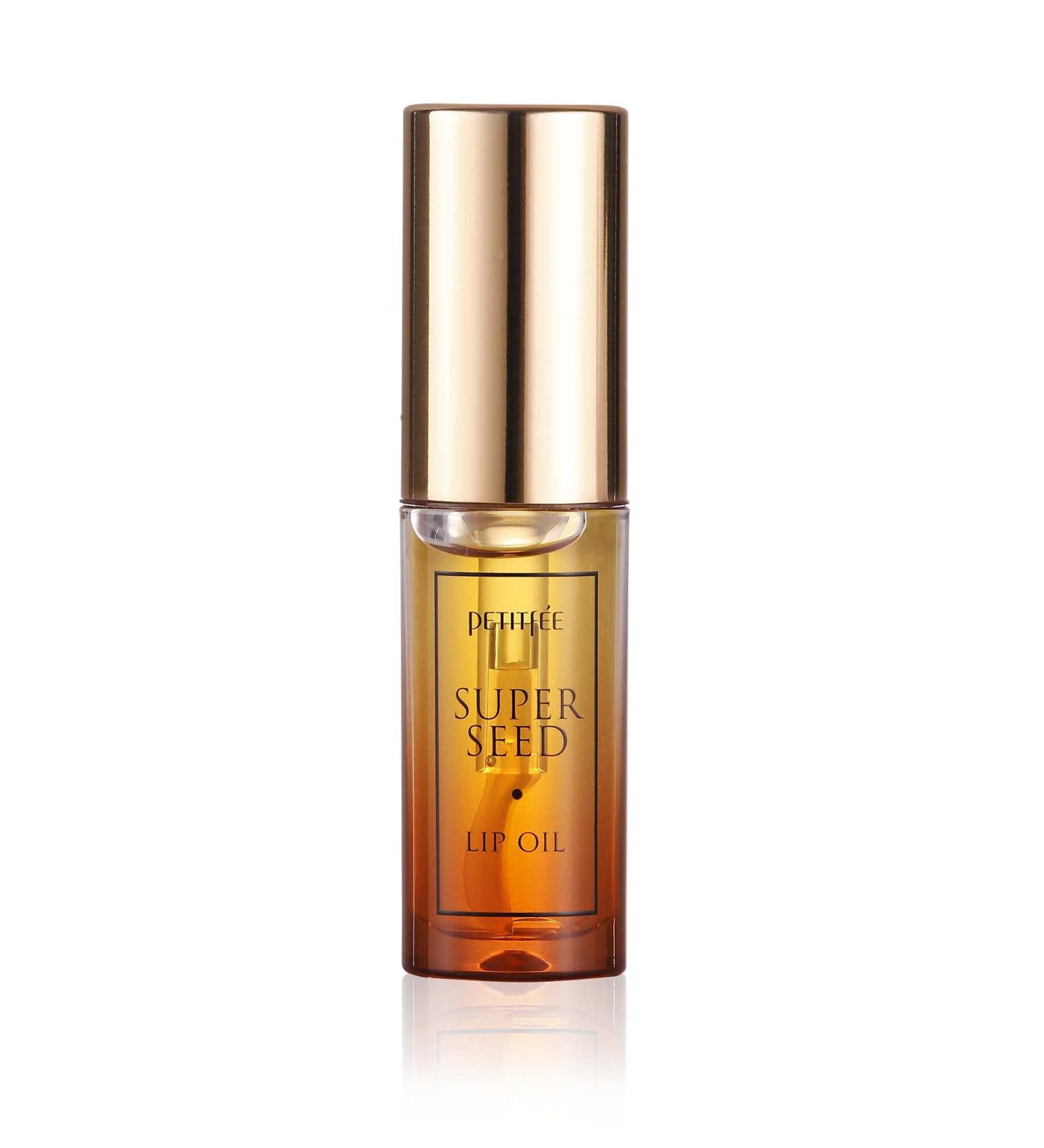 PETITFEE Lip Oil Super Seed | 0.10 Oz | Moisturizing Non-Sticky Lip Care with Honey & Herbal Oils | Glowy & Revitalizing Lip Treatment - Buy Online on GoSupps.com