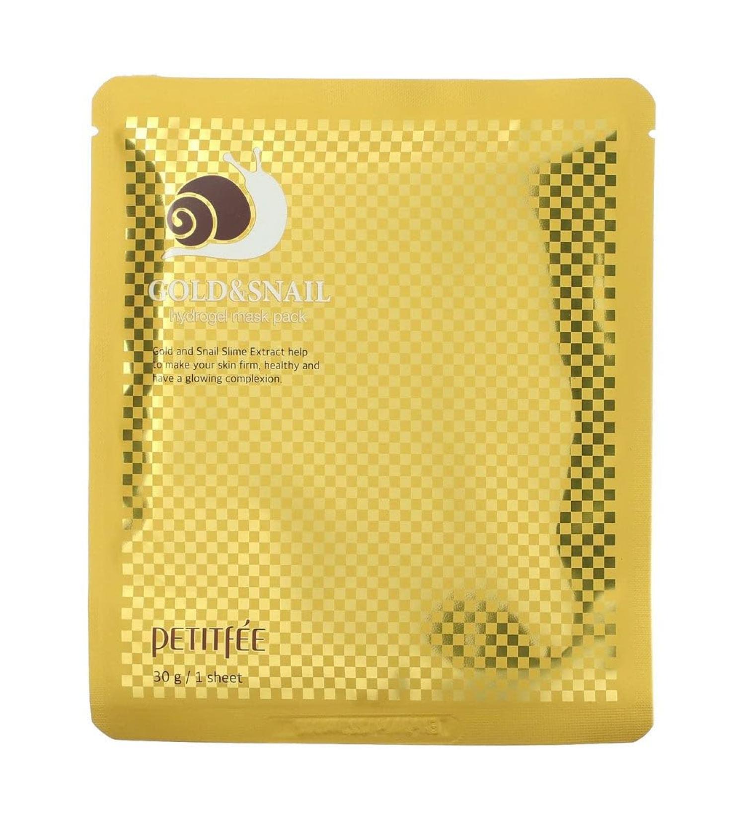 PETITF E - Gold & Snail Mask Pack facial mask korean cosmetics 30g /1pc 1 piece (1 pack)