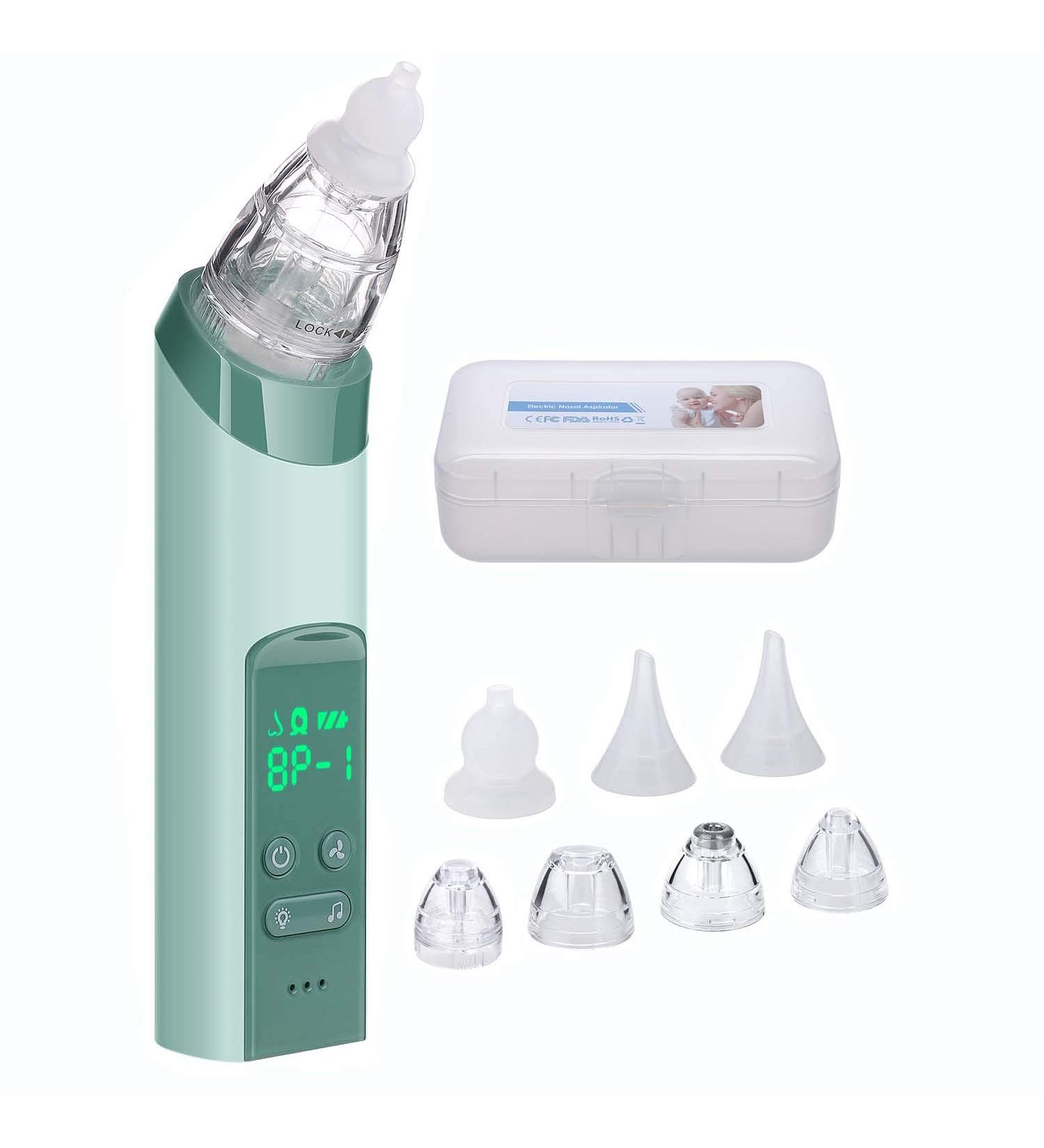 COCOBELA 2-in-1 Baby Nasal Aspirator & Blackhead Remover - USB Electric Nose Sucker with 3 Silicone Tips & 4 Probes - Buy Online on GoSupps.com