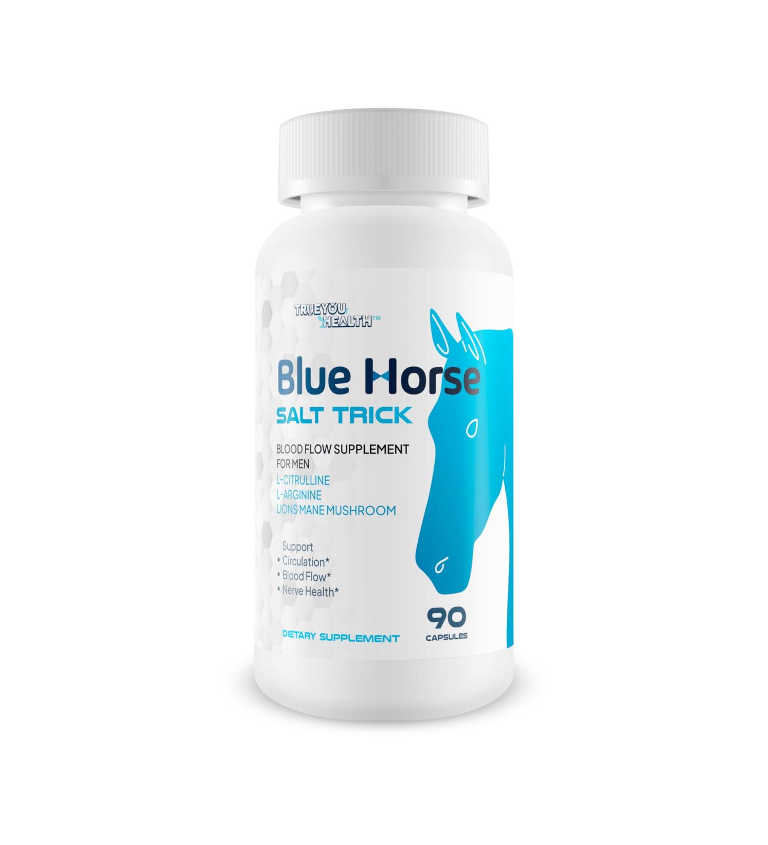 Blue Horse Salt Trick - Our Best Blood Flow Supplement for Men - Our Best Circulation Supplement - Male Circulation Supplements Nitric Oxide Vasodilator to Improve Blood Flow 7 Blue Salt Trick for Men - Buy Online on GoSupps.com
