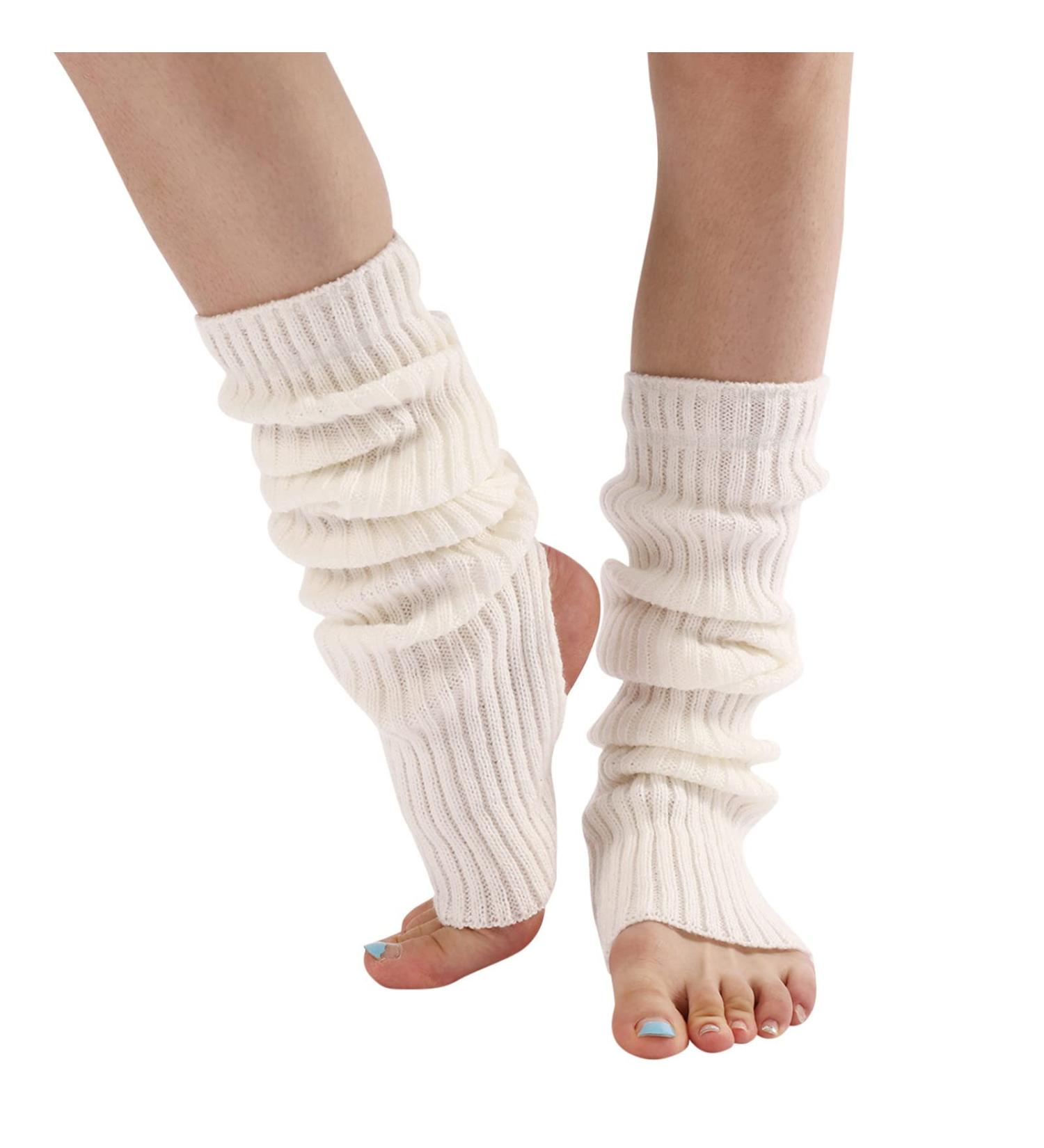 Winter Crochet Knit Leg Warmers for Women - Thigh-High Yoga Socks & Boot Covers | Harajuku Style - Buy Online on GoSupps.com