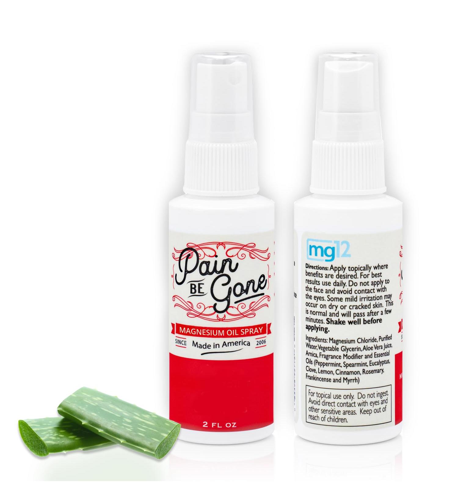 Pain Be Gone Magnesium Oil Spray - Soothe Aches and Muscle Cramps - 2 oz - Buy Online on GoSupps.com