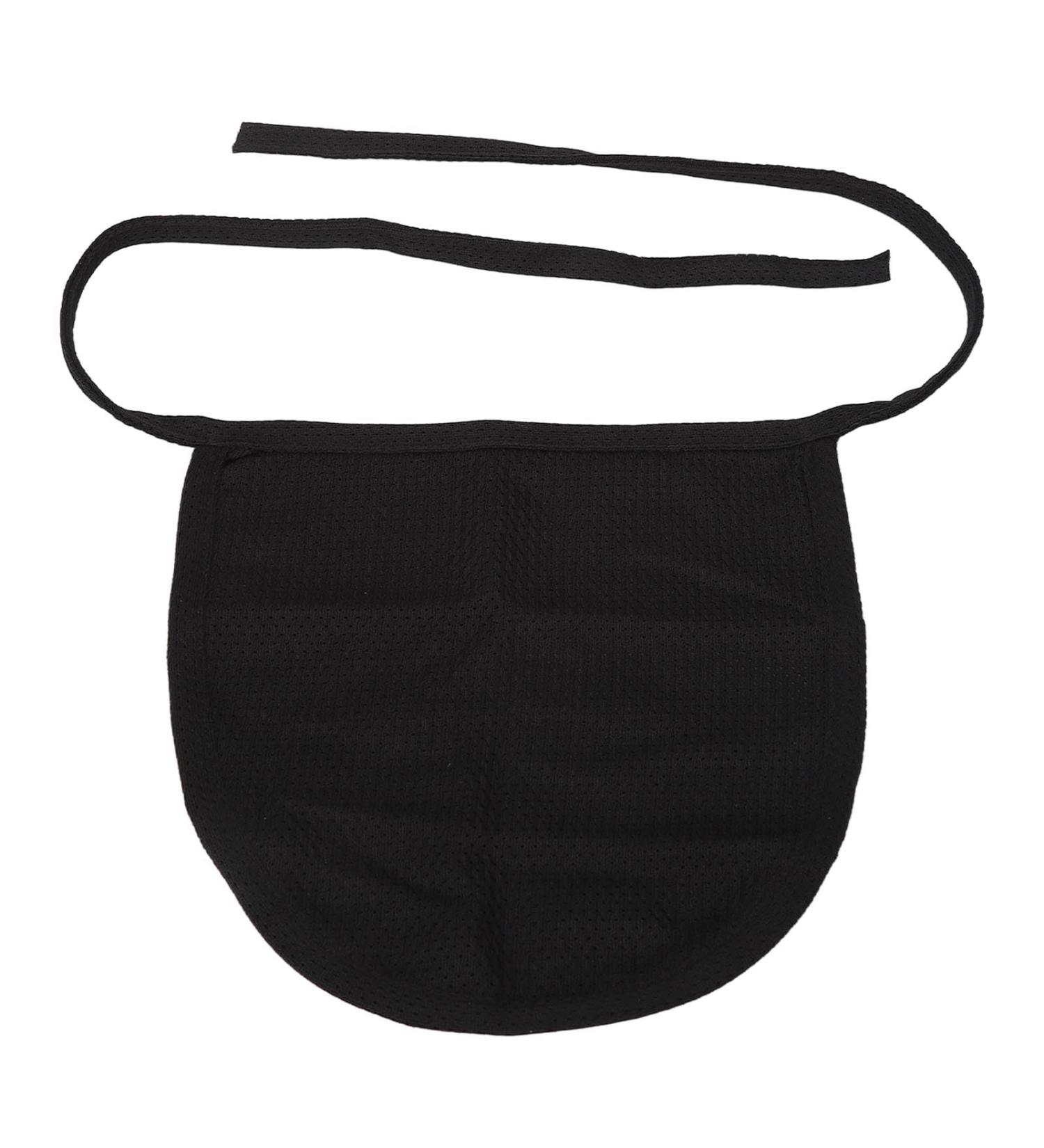 Narrow Air Tubes Cover | Breathable Cotton Tracheostomy & Laryngectomy Protection | Dustproof Stoma Cover - Black - Buy Online on GoSupps.com