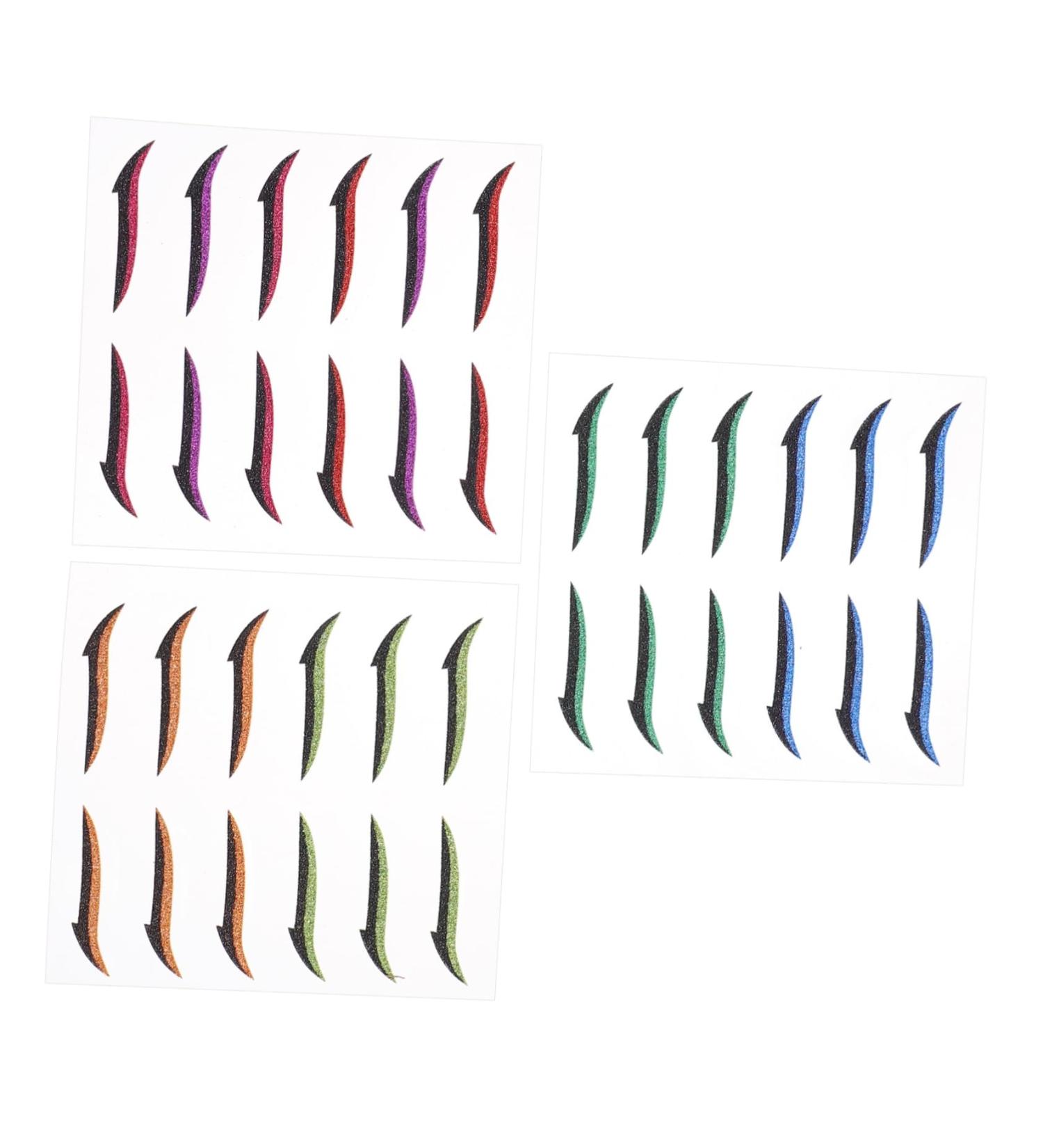 18 Pairs Anti Sweat Eyeliner Instant Eyeliner Stickers Makeup Tape Double Sided Eyelid Tape Blue Eyeshadow Green Duct Tape Blue Glitter Eyeshadow Mens Stickers Man Make up Adhesive - Buy Online on GoSupps.com