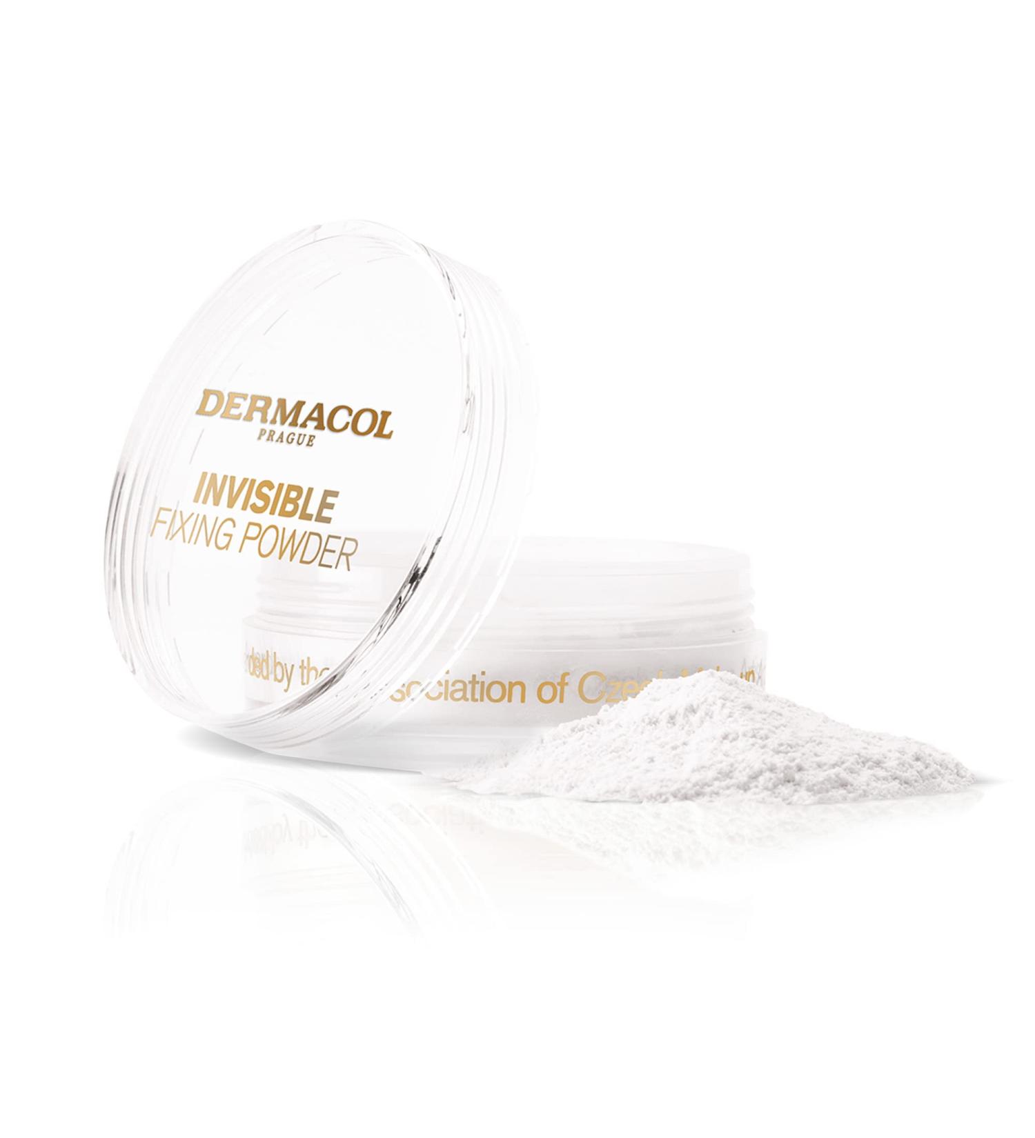 Dermacol Transparent Fixing Powder | Long-lasting Makeup | 13g White - Ideal for All Skin Tones - Buy Online on GoSupps.com