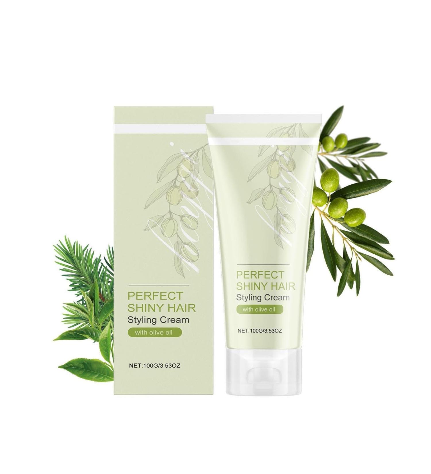 Hair Gloss Styling Cream Styling cream for curly hair regenerates and improves frizz creating a natural look 100g (1PC) - Buy Online on GoSupps.com