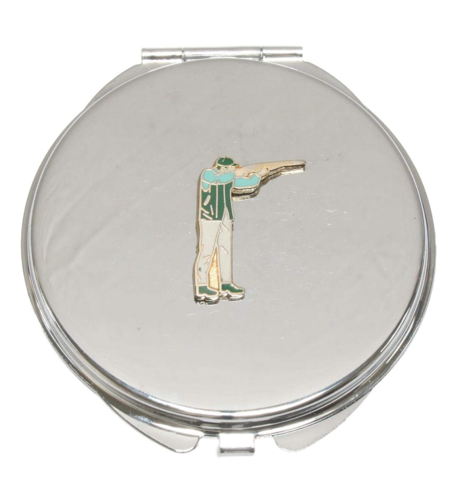 Clay Shooter Enamel Compact Mirror Handbag Gift With Free Engraving 329 - Buy Online on GoSupps.com