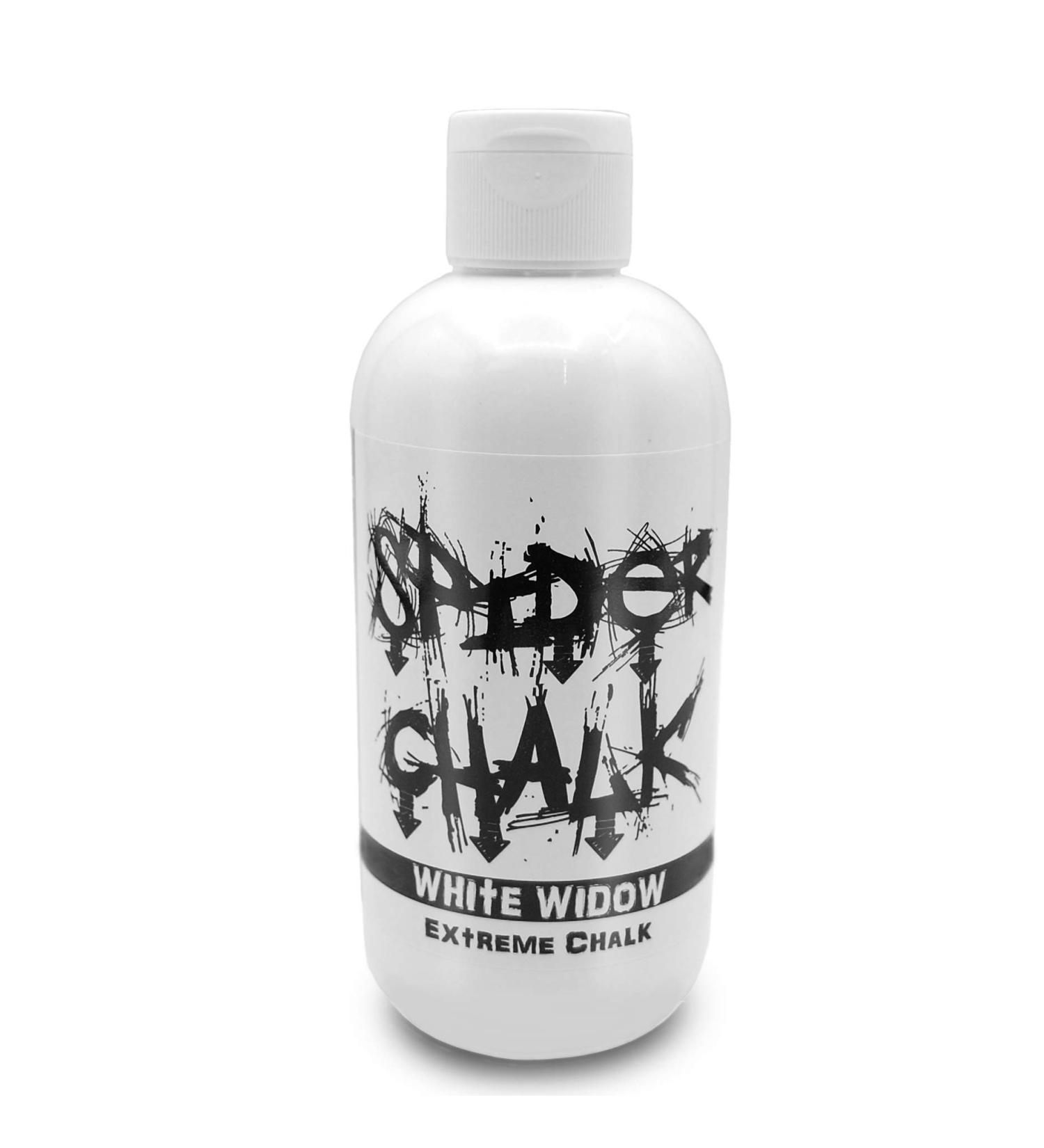 Spider Chalk White Widow Extreme Liquid Chalk 8oz - Made in USA for Gym, Powerlifting, Weightlifting & Strongman - Buy Online on GoSupps.com