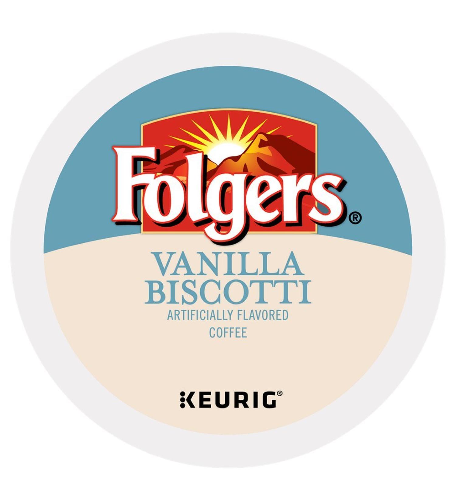 Folgers Gourmet Selections Vanilla Biscotti Coffee K-Cups by Folgers