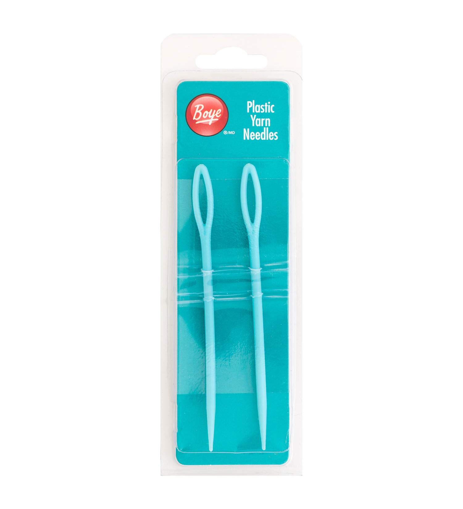 Boye Plastic Yarn Sewing Needle Set  2pc Plastic Sewing Needle