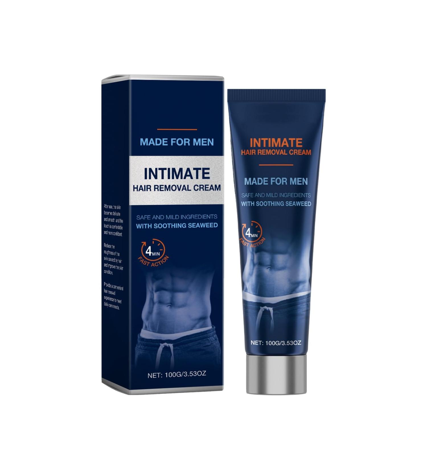 Cr me d pilatoire douce pour hommes aux algues - Convient la zone pubienne et au corps formul e pour les peaux sensibles hydratante et nourrissante 100 g - Buy Online on GoSupps.com