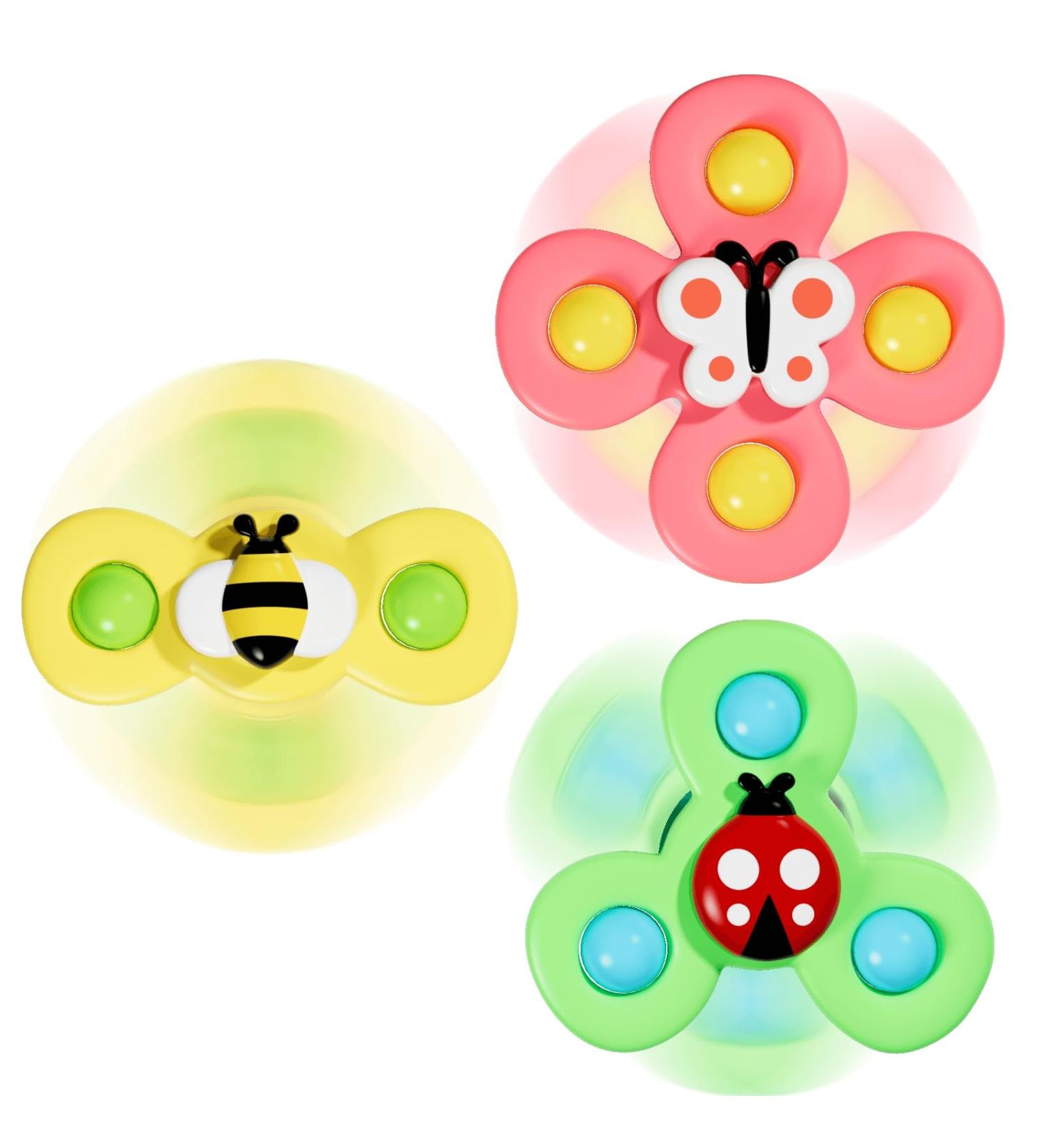 Winstico Suction Cup Toy Set - 3-Pack Fidget Sensory Insect Water Toys for Toddlers 18 Months+ | International Shipping Available - Buy Online on GoSupps.com