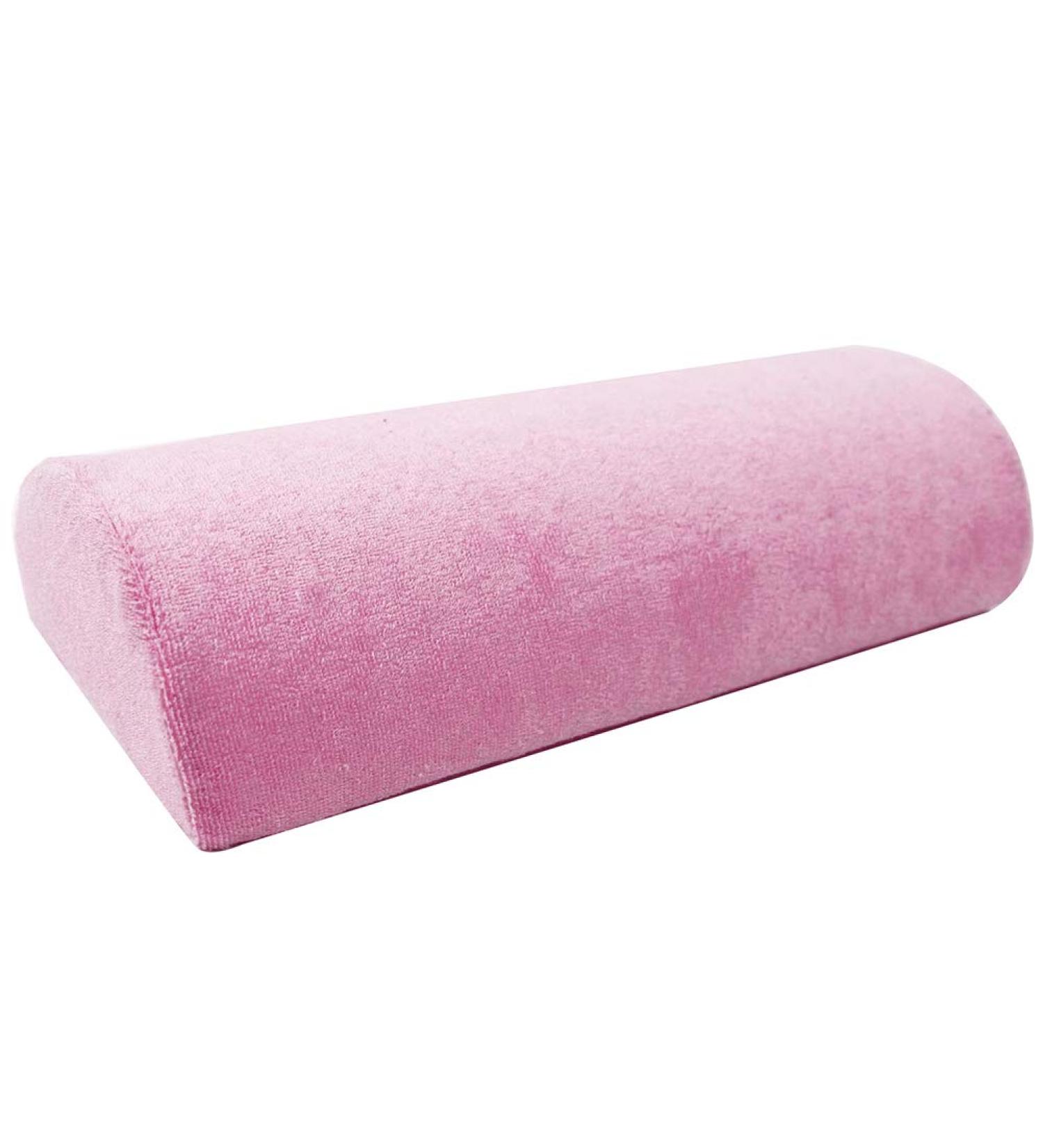 Nail Art Design Manicure Salon Sponge Soft Cushion Rest Half Column Nail Art Design Manicure Salon Hand Pillow Holder Manicure Care Treatment Salon Tool Pink