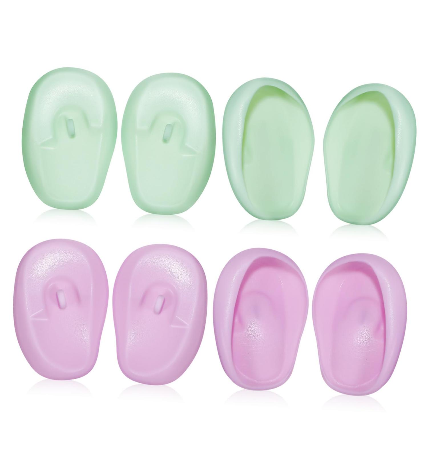 Gogogmee 4 Pairs Hairdressing Ear Covers Ear Covers for Hair Dryer Ear Covers for Swimming Ear Covers for Shower Silicone Hair Dyeing Ear Covers Silicone Hair Dyeing Earmuffs Ear Protectors - Buy Online on GoSupps.com
