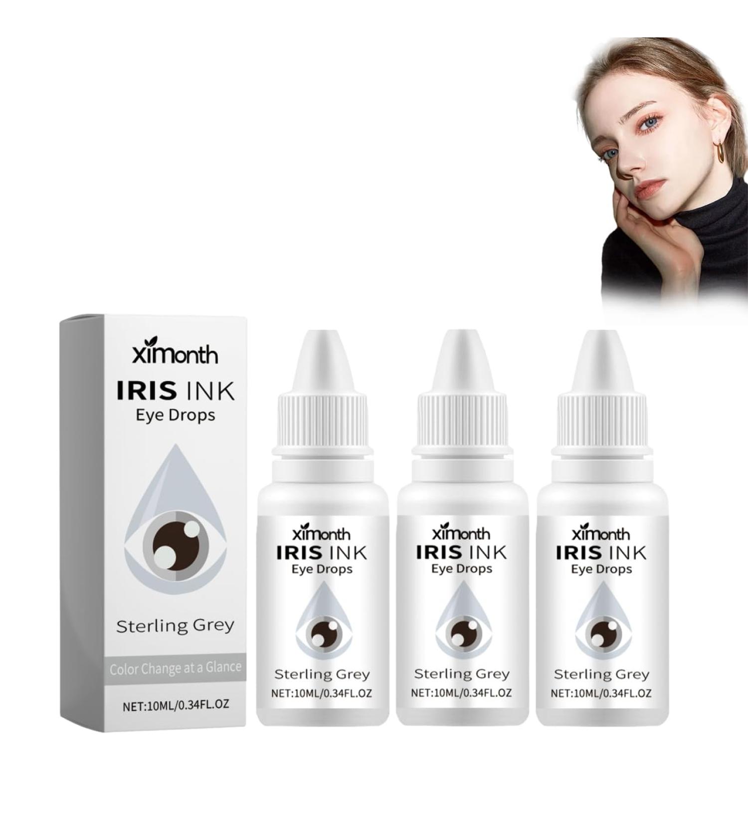 Irisink Eye Drops Irisink Color Changing Eye Drops Irisink Pro Eye Drops Change Eye Color Lighten and Brighten Your Eye Color (3Pcs C-Grey) 3Pcs C-grey - Buy Online on GoSupps.com