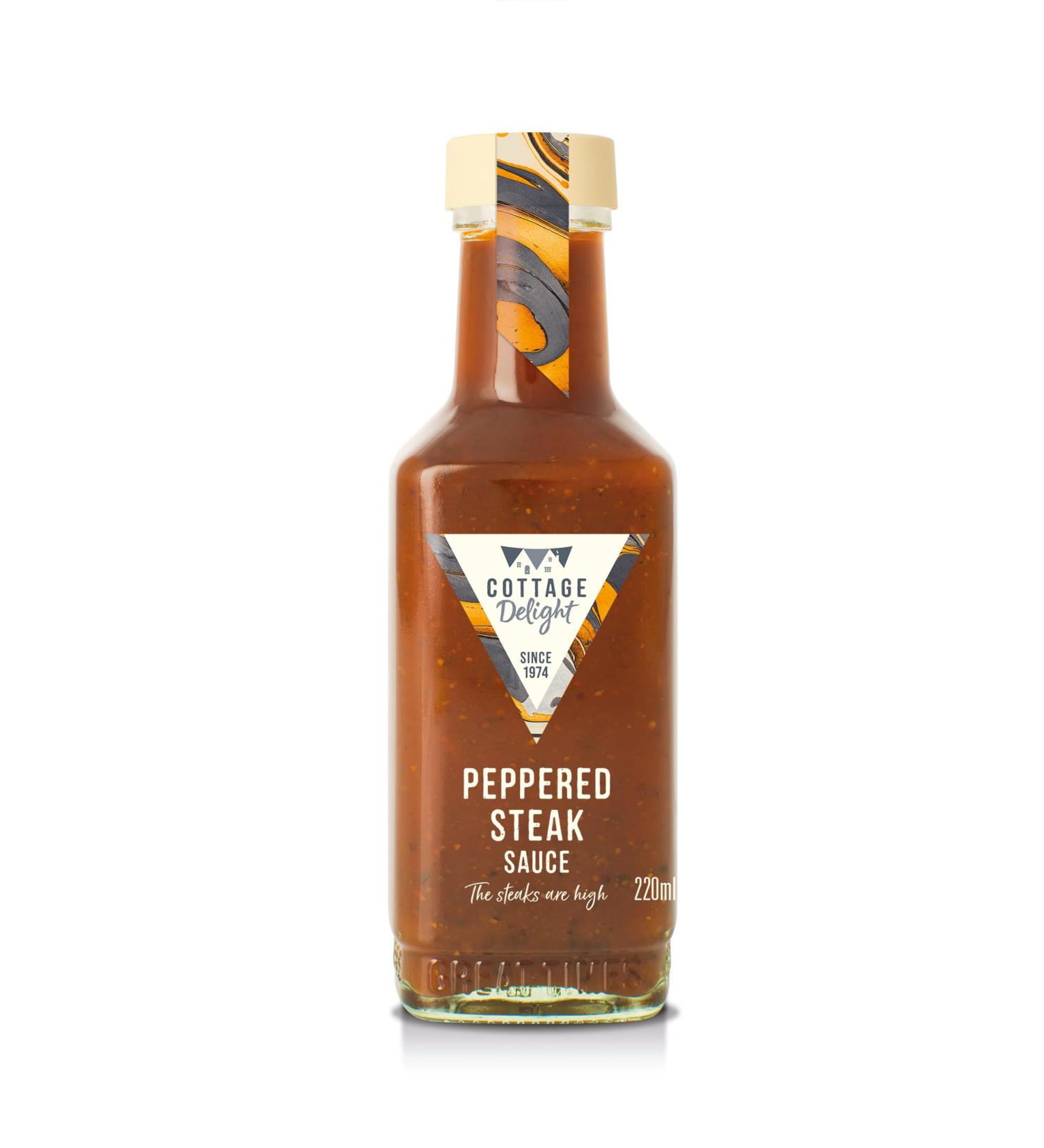 Cottage Delight Peppered Steak Sauce 220ml - Premium Gourmet Condiment - Buy Online on GoSupps.com
