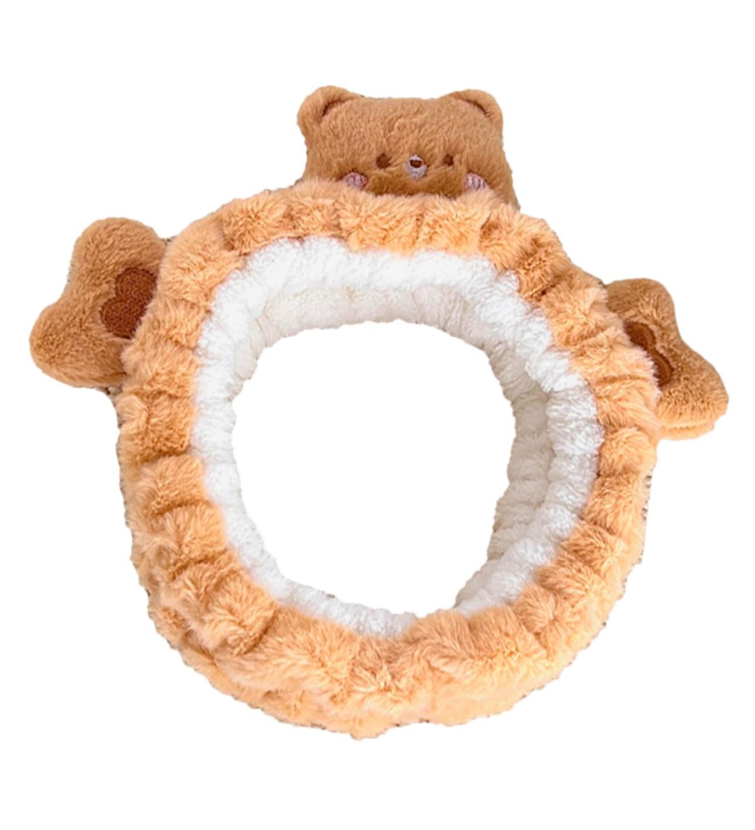 Healeved Bear Face Wash Headband Makeup Headband Washing Face Headbands Headband for Washing Face Make up Headbands Facial Headbands Bear Headband Spa Headbands for Women Skincare Headbands - Buy Online on GoSupps.com