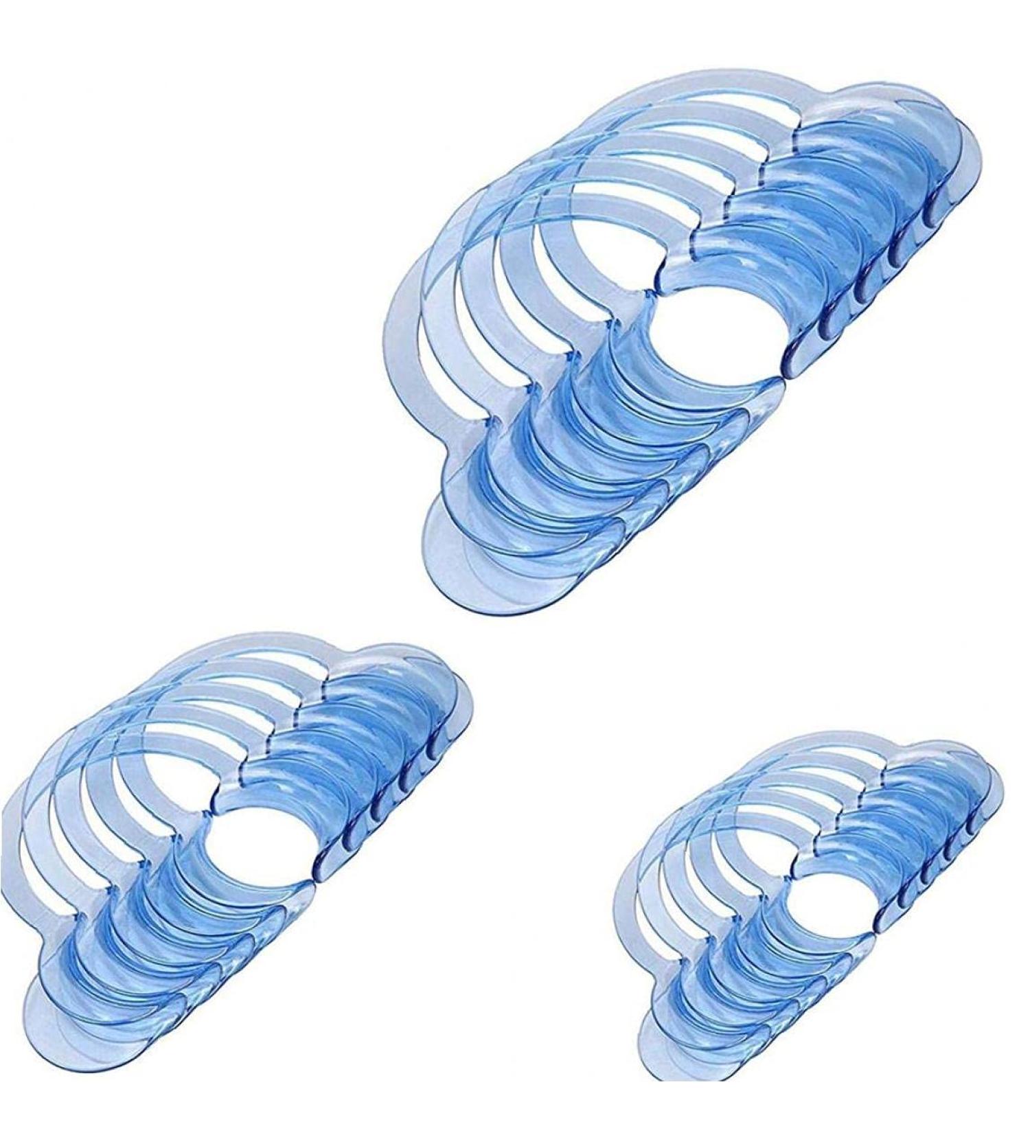 Tossper 15Pcs C-Shape Dental Cheek Holder | Teeth Whitening Party Game for Family & Kids - 5 Large 5 Medium 5 Small - Buy Online on GoSupps.com