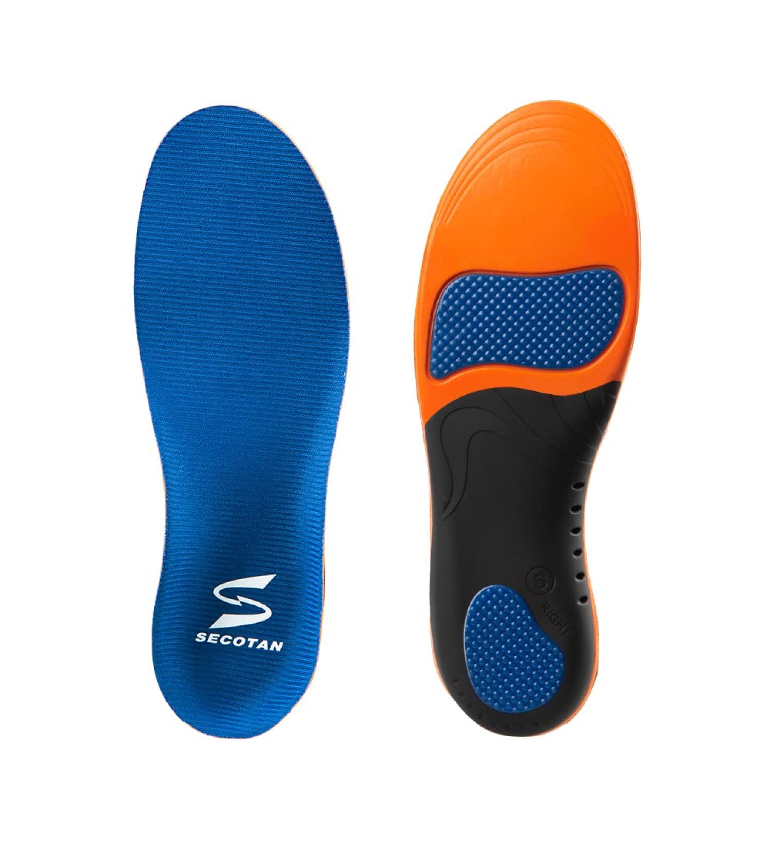 SECOTAN Pain Relief Orthotics for Plantar Fasciitis - Arch Support Insoles for Men and Women - All-Day Shock Absorption - Size S (Men 8.5/Women 9.5) 10.5 Inch - Buy Online on GoSupps.com
