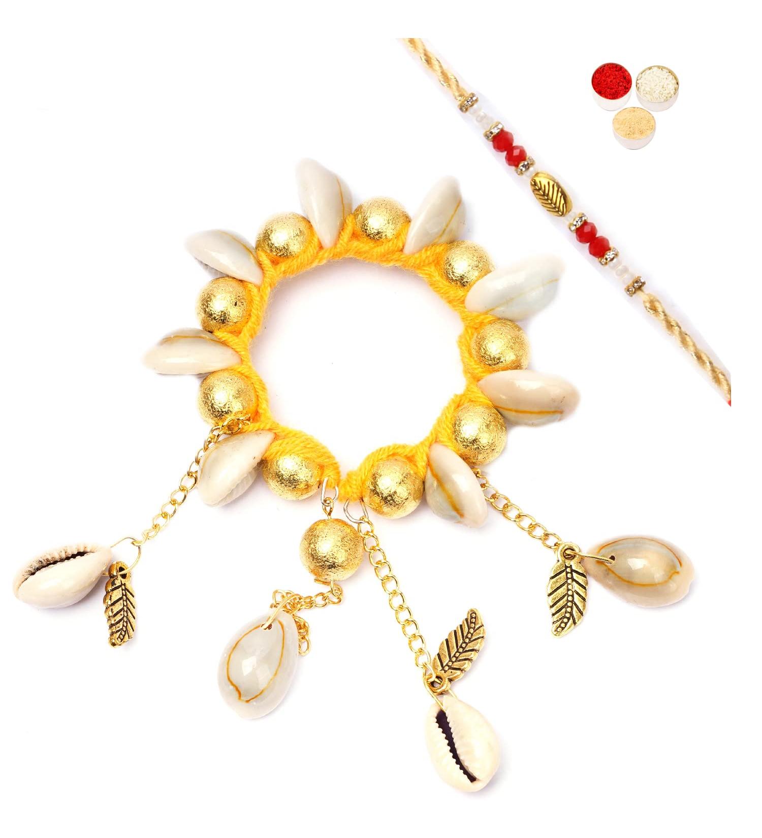Ghasitaram Gifts Rakhis Online - Rakhi for Brother-PB-14 Bhaiya Bhabhi Rakhi Rakhi Set only - Buy Online on GoSupps.com
