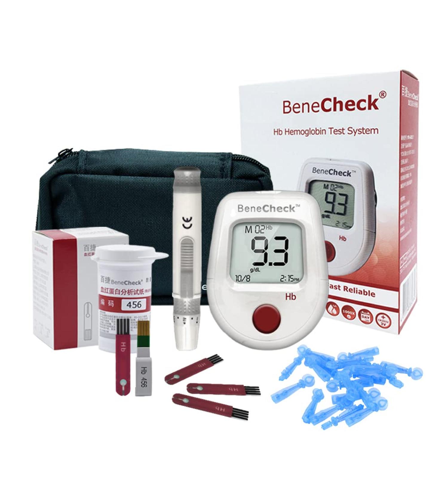 Hemoglobin Test Meter Kit with 25 Test Strips - Anemia Monitor for Accurate Results - Buy Online on GoSupps.com