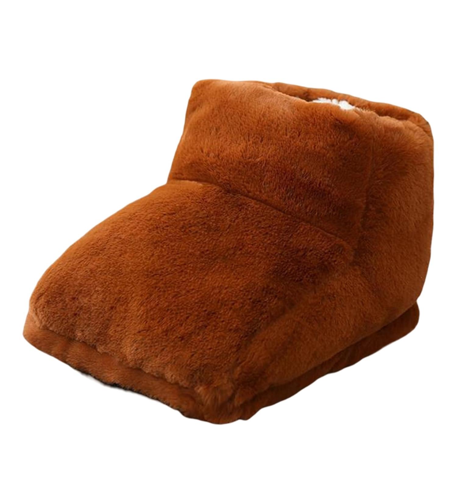 Ulafbwur USB Foot Warmer - Automatic Electric Heating Pillow for Home 3 Gear Temperature Settings Plush Thermal Insulation Brown - Buy Online on GoSupps.com
