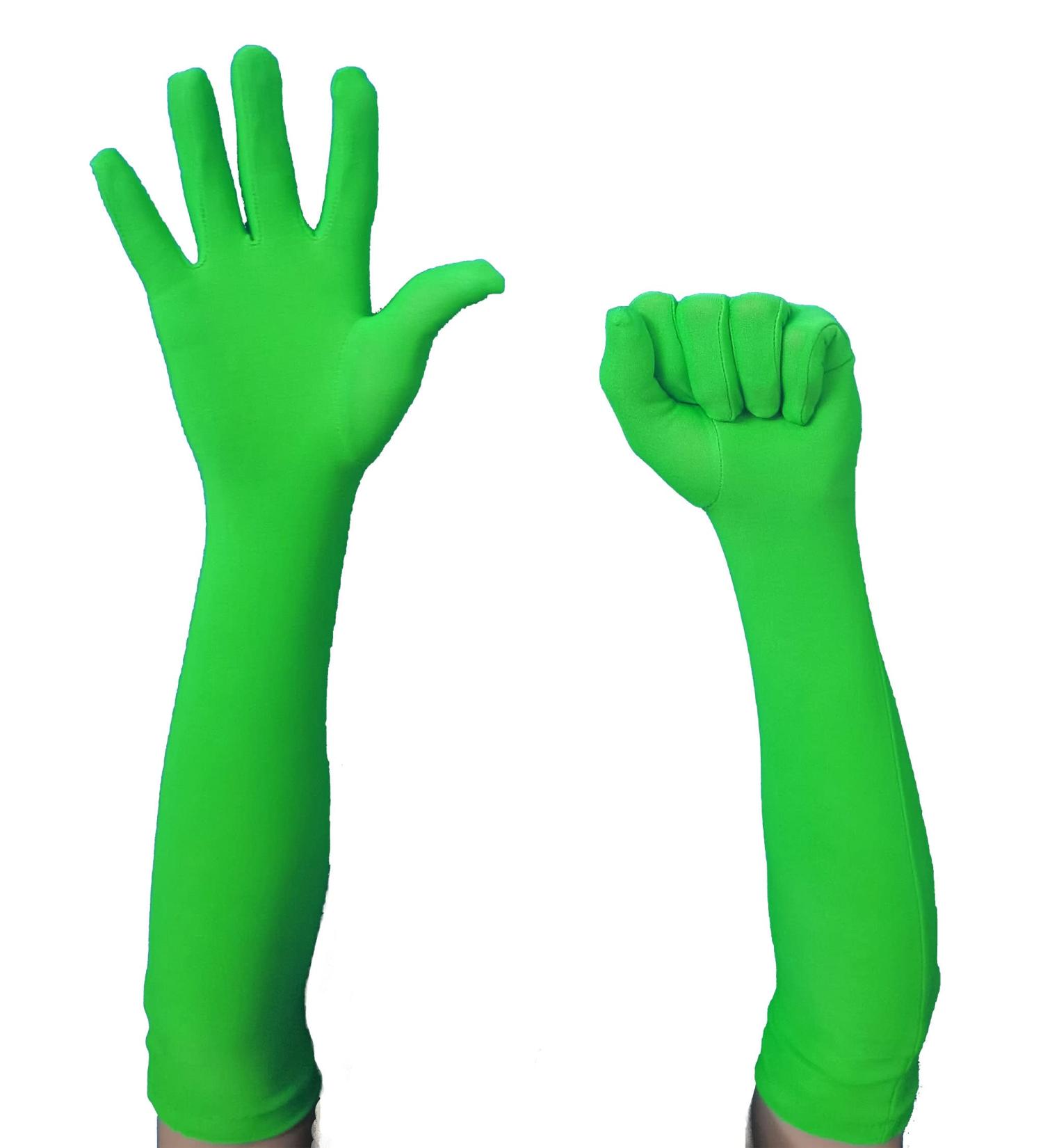 Green Chromakey Gloves for Green Screen Photography - 50x12cm - Buy Online on GoSupps.com
